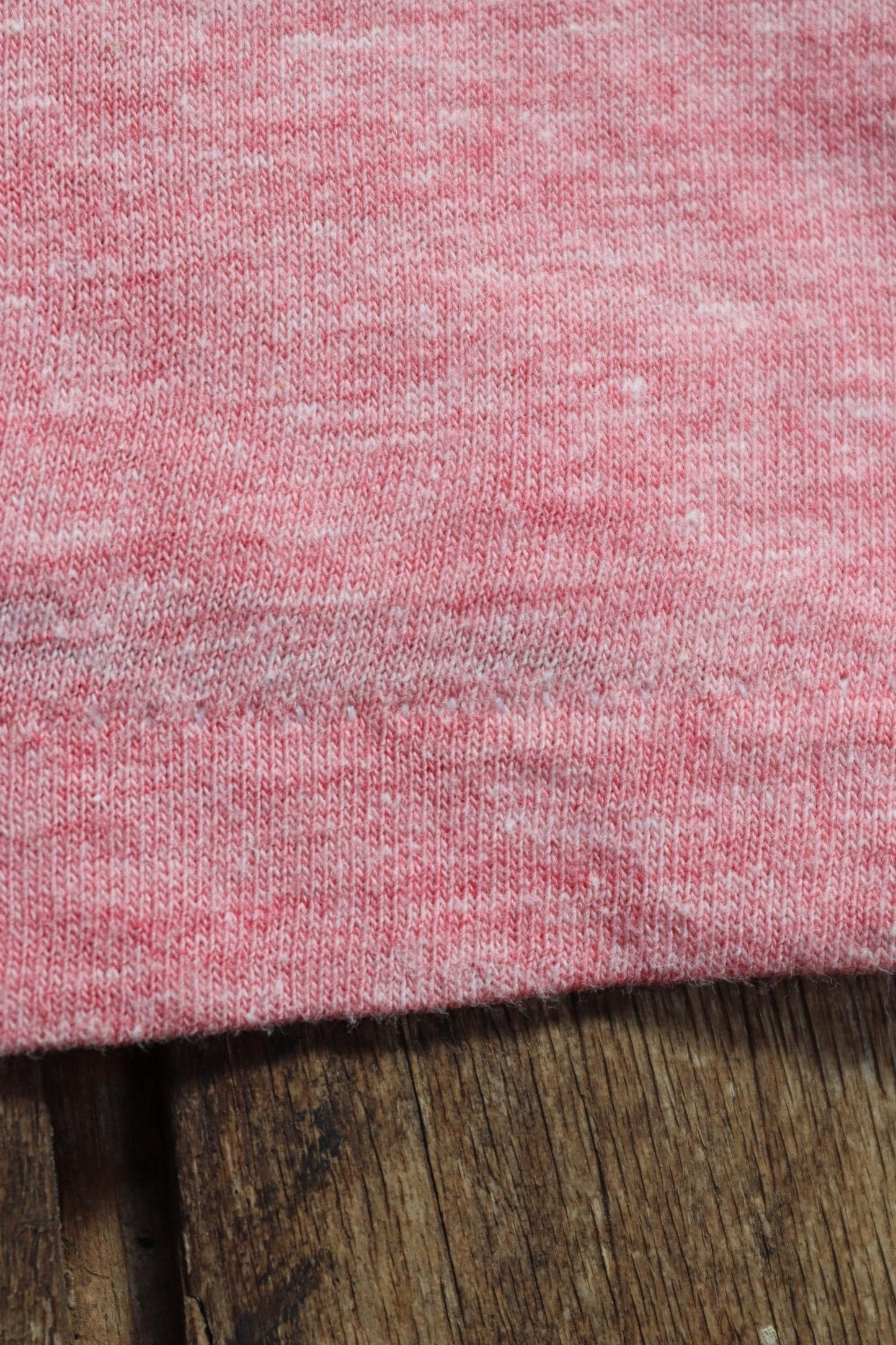 Vintage 1970s 80s pink marl t shirt - womens rights - feminist activism - 30” chest
