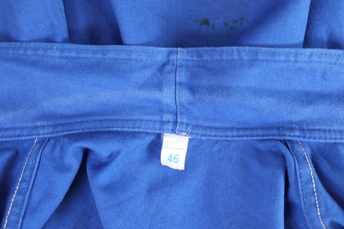 Vintage French blue workwear jacket - 1960s chore coat - cotton twill - 43” chest - bleu de travail - Bill Cunningham