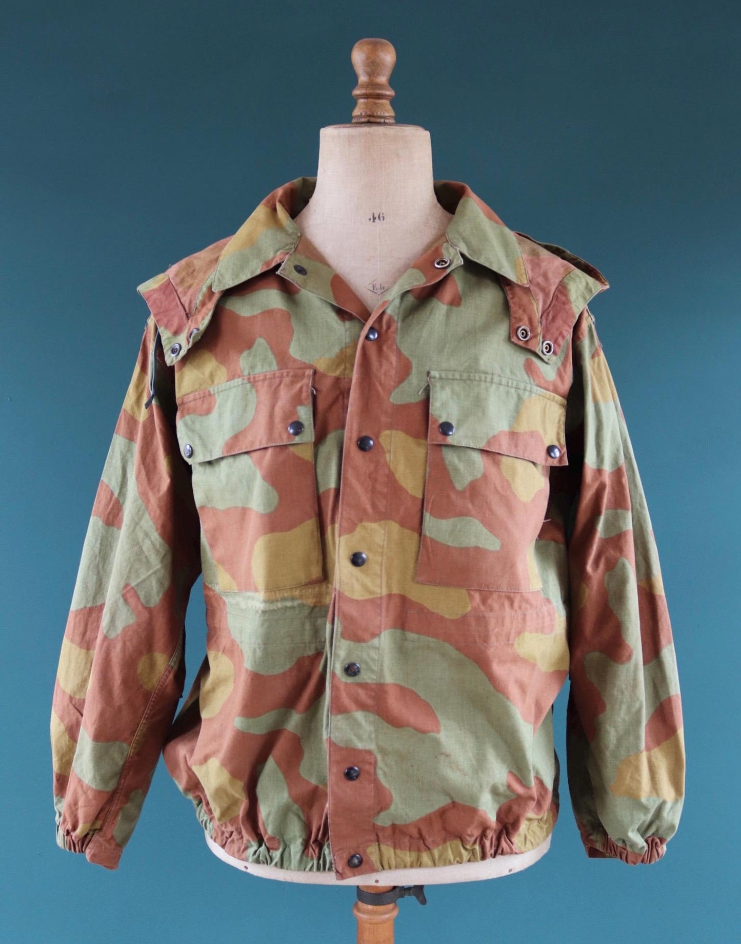Vintage 1980s 90s Italian military M29 blouse - army jacket - San Marco camouflage - 50” chest