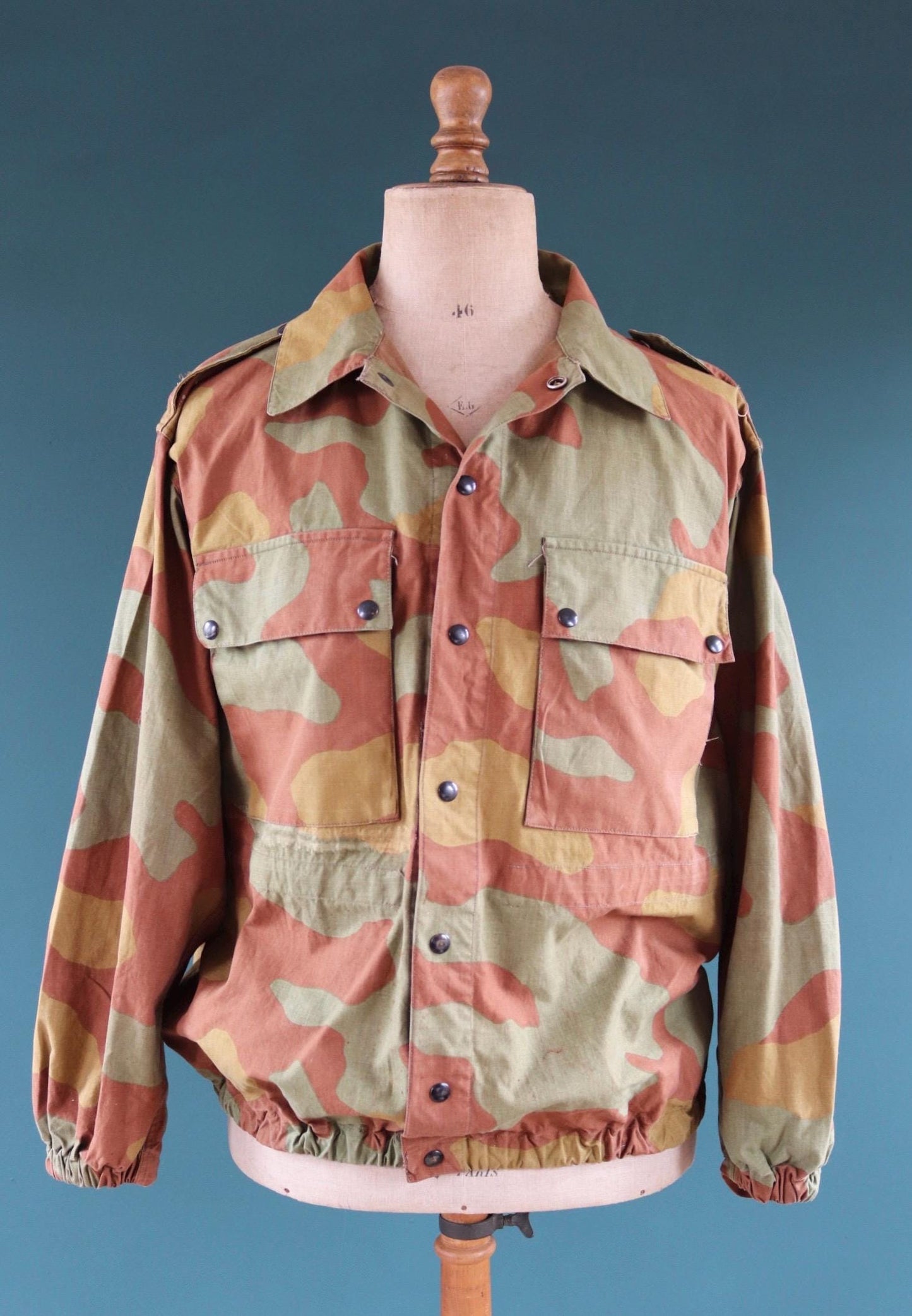 Vintage 1980s 90s Italian military M29 blouse - army jacket - San Marco camouflage - 50” chest