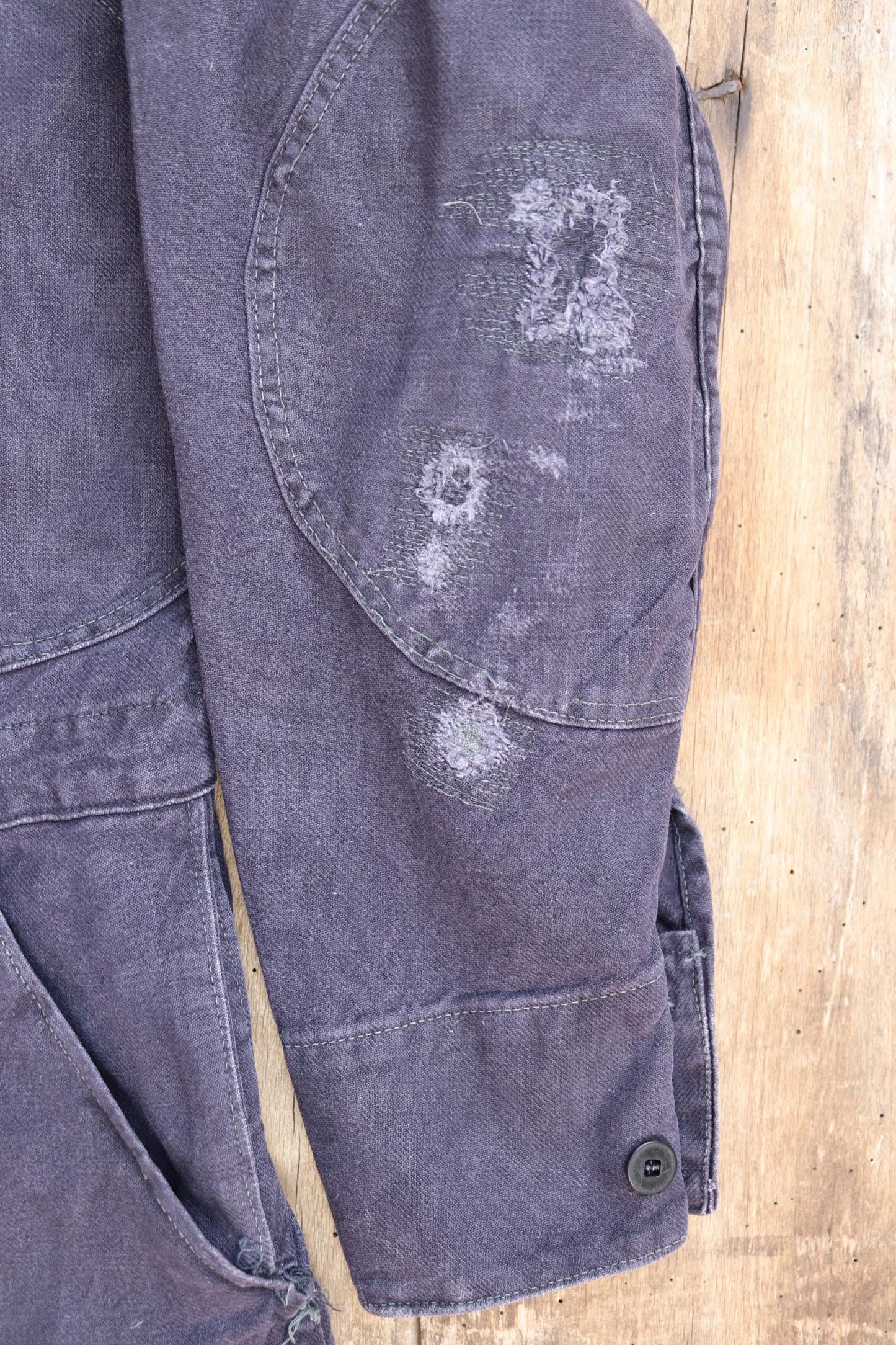 Vintage 1940s 50s Swedish black cotton tank crew coveralls - military workwear overalls - 41” x 34” x 26”