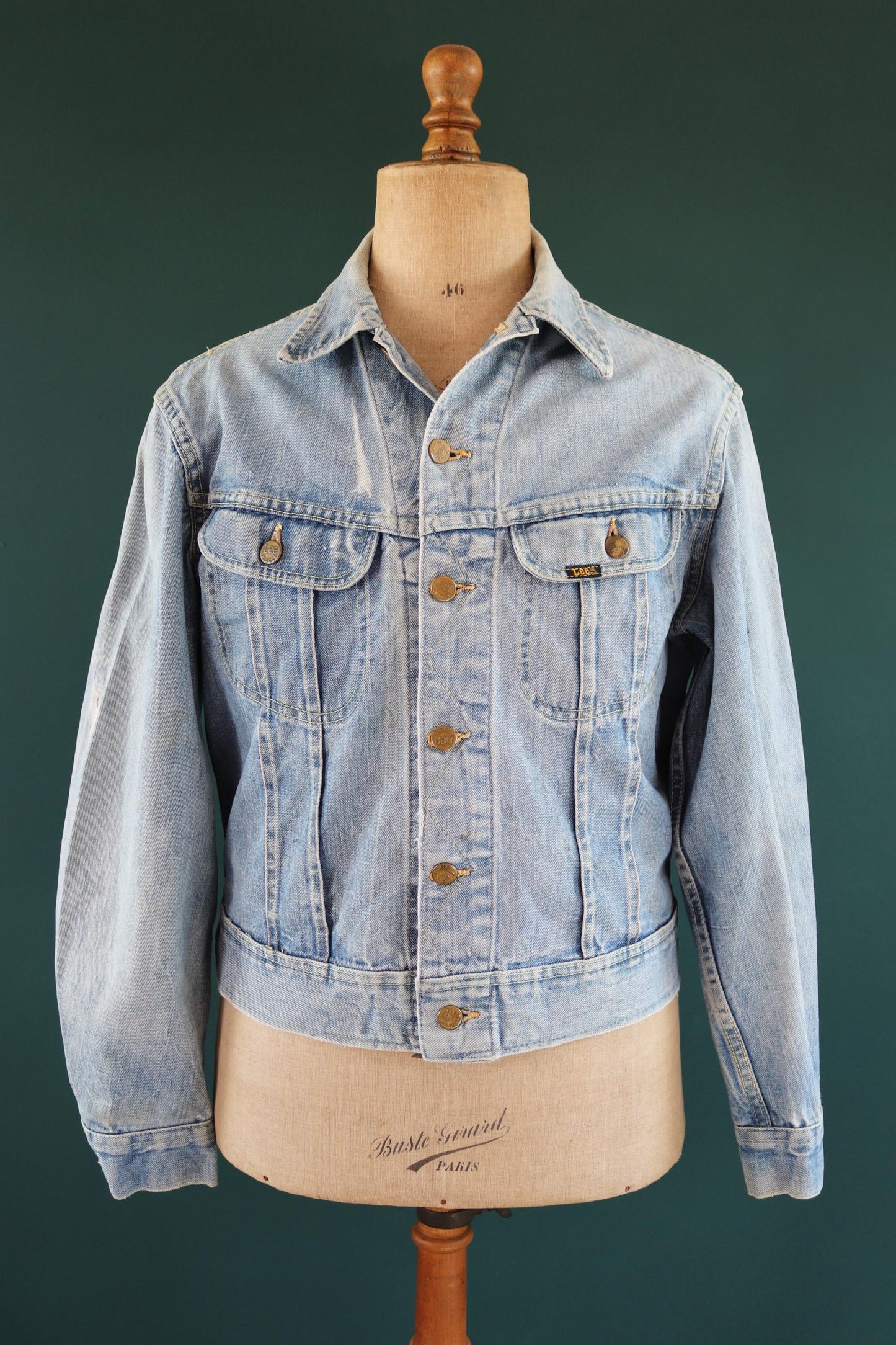 Vintage 1980s Lee denim 101 trucker jacket - Union Made workwear - 43” chest