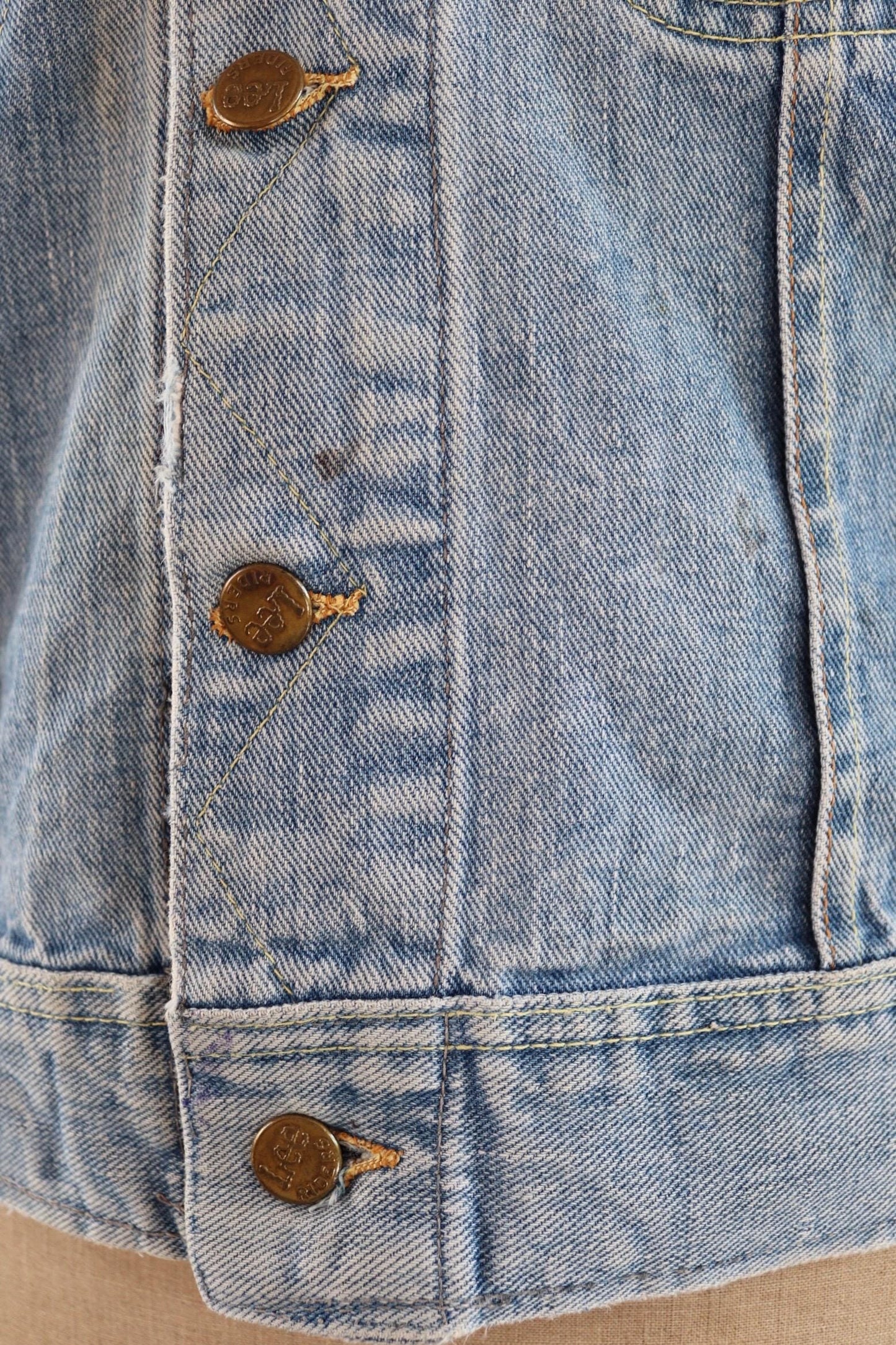 Vintage 1980s Lee denim 101 trucker jacket - Union Made workwear - 43” chest