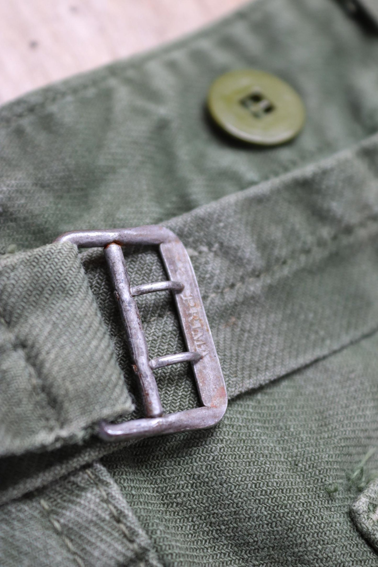 Vintage 1940s 50s workwear trousers - Swedish military utility pants - buckle back cotton twill - 35” x 32”