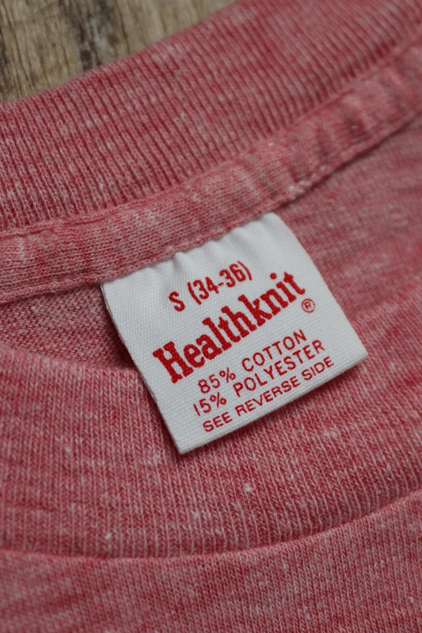 Vintage 1970s 80s pink marl t shirt - womens rights - feminist activism - 30” chest