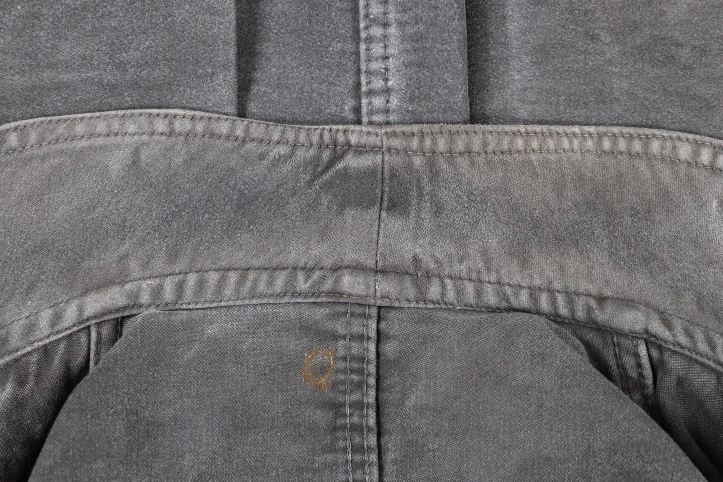 Vintage French black moleskin workwear jacket - 1960s chore coat - sun faded - 52” chest