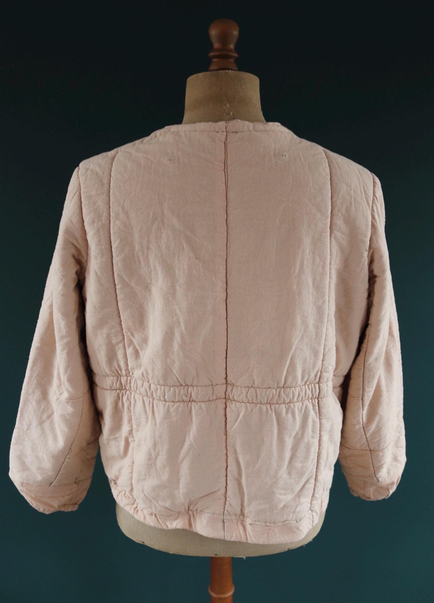 Vintage 1980s Czech army quilted jacket - tank crew liner - 48” chest - military workwear