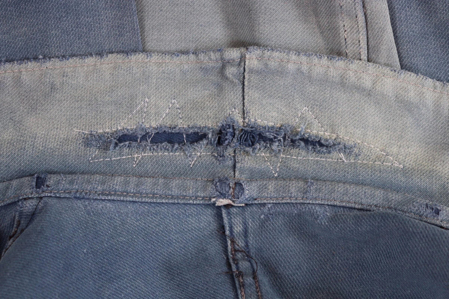Vintage French blue workwear jacket - 1950s cotton twill - 46” chest - bleu de travail