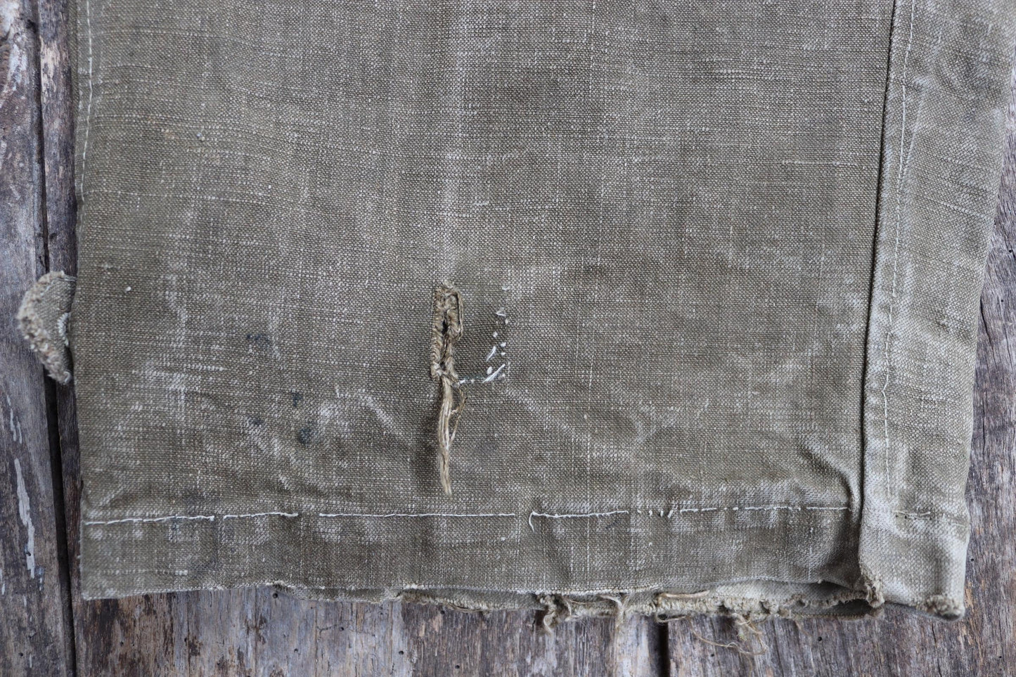 Vintage 1930s French linen M38 dispatch rider overalls - WW2 military trousers - 37” x 28”