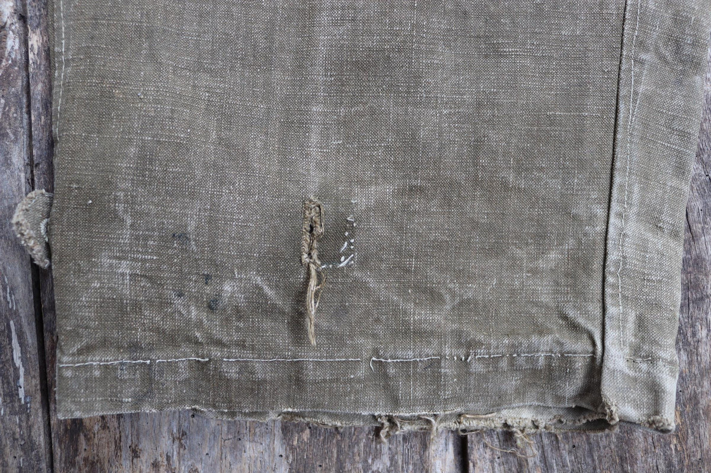 Vintage 1930s French linen M38 dispatch rider overalls - WW2 military trousers - 37” x 28”