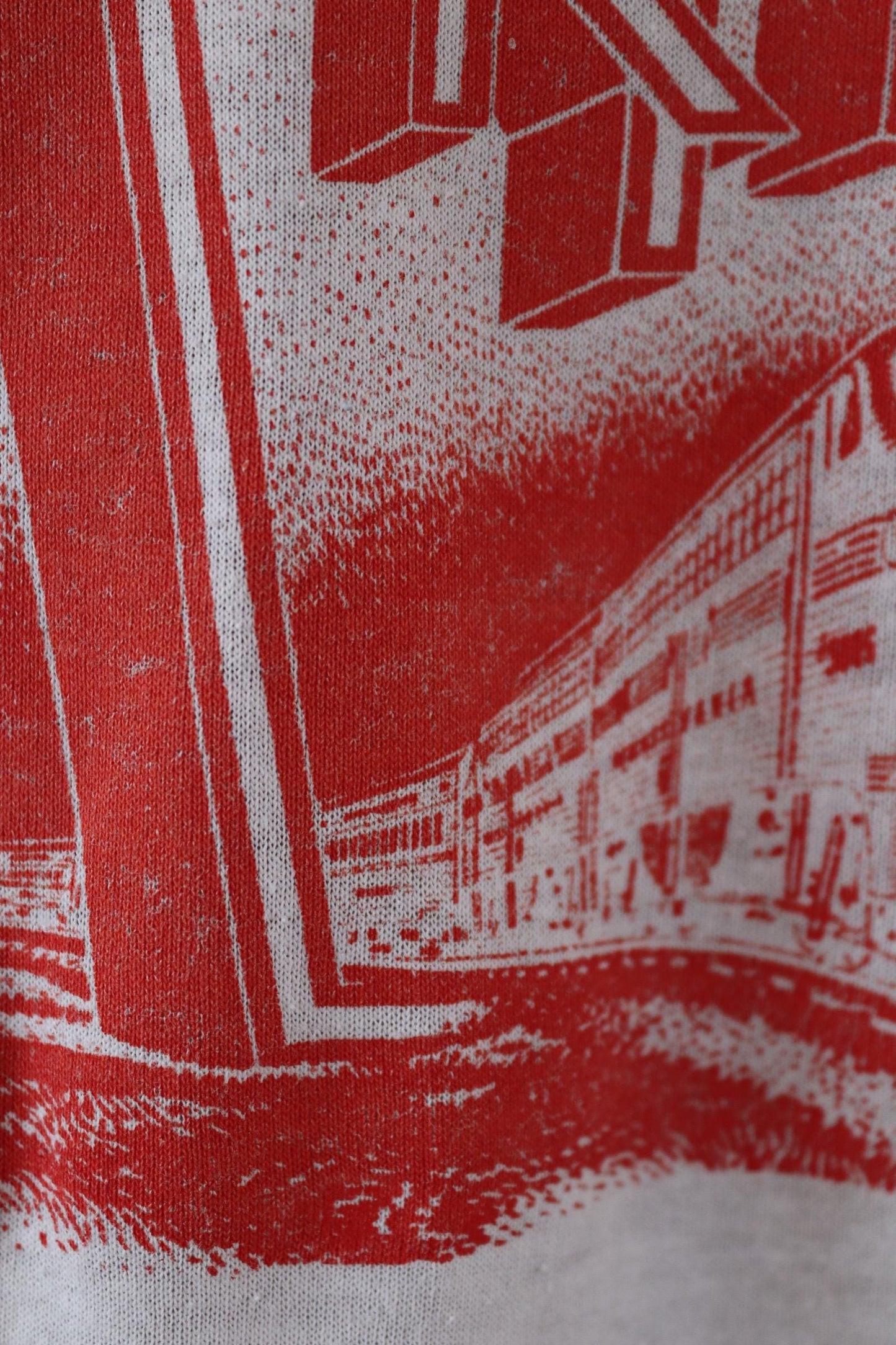 Vintage 1980s Pennsylvania railroad t shirt - train print - white tee - 44” chest