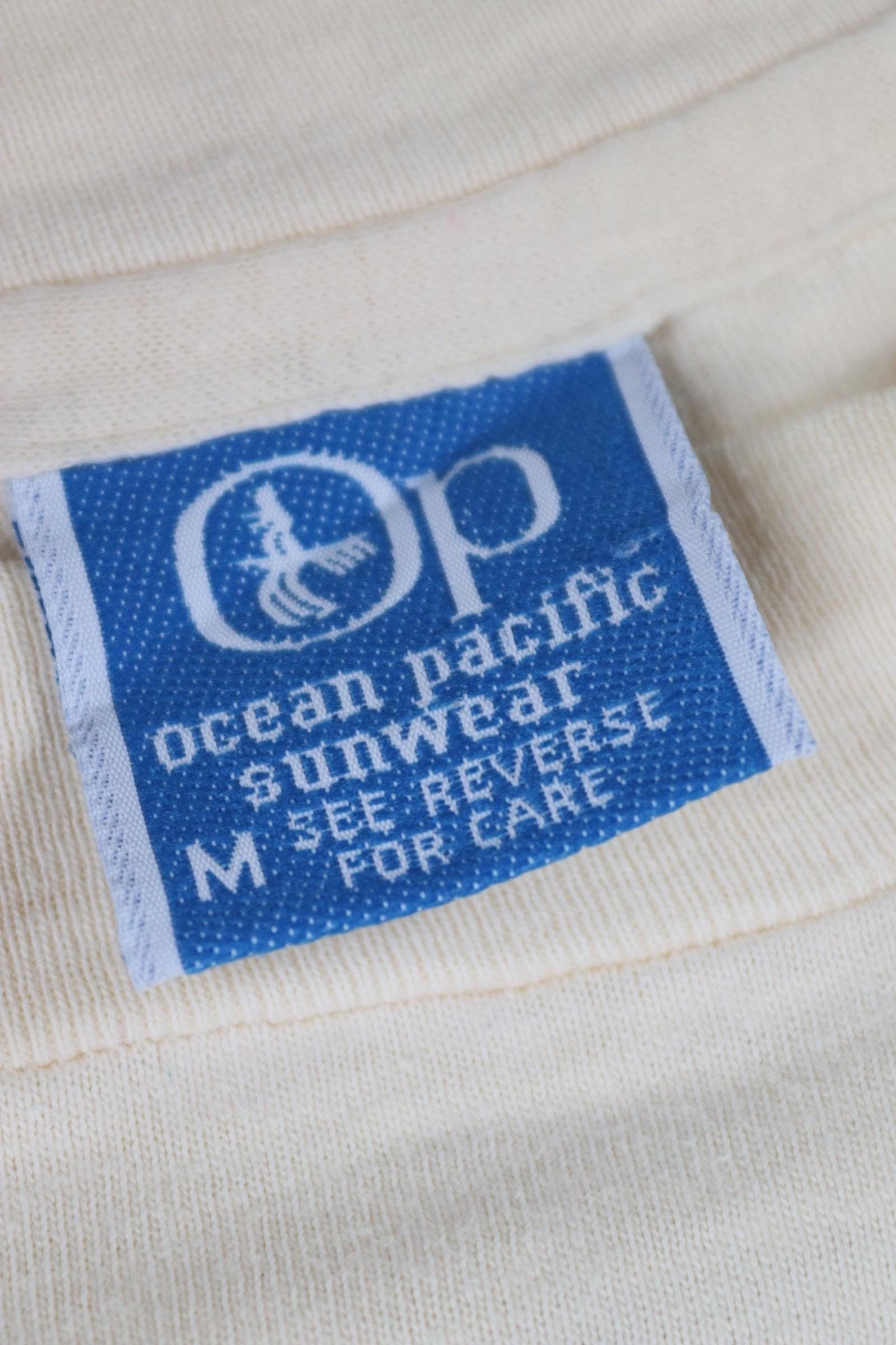 Vintage 1980s 90s Ocean Pacific t shirt - windsurf print - water sports tee - 38” chest