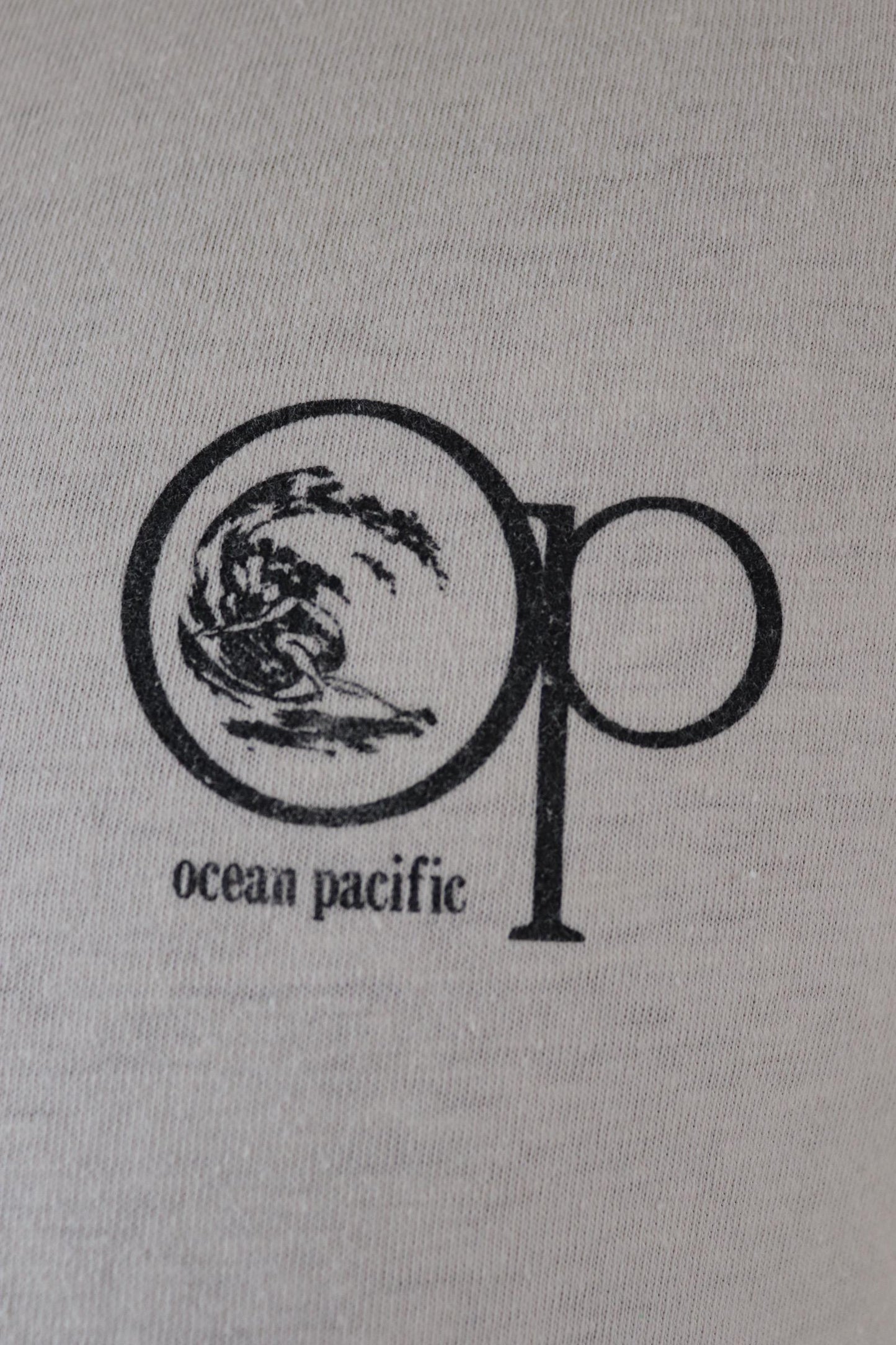Vintage 1980s 90s Ocean Pacific t shirt - windsurf print - water sports tee - 38” chest