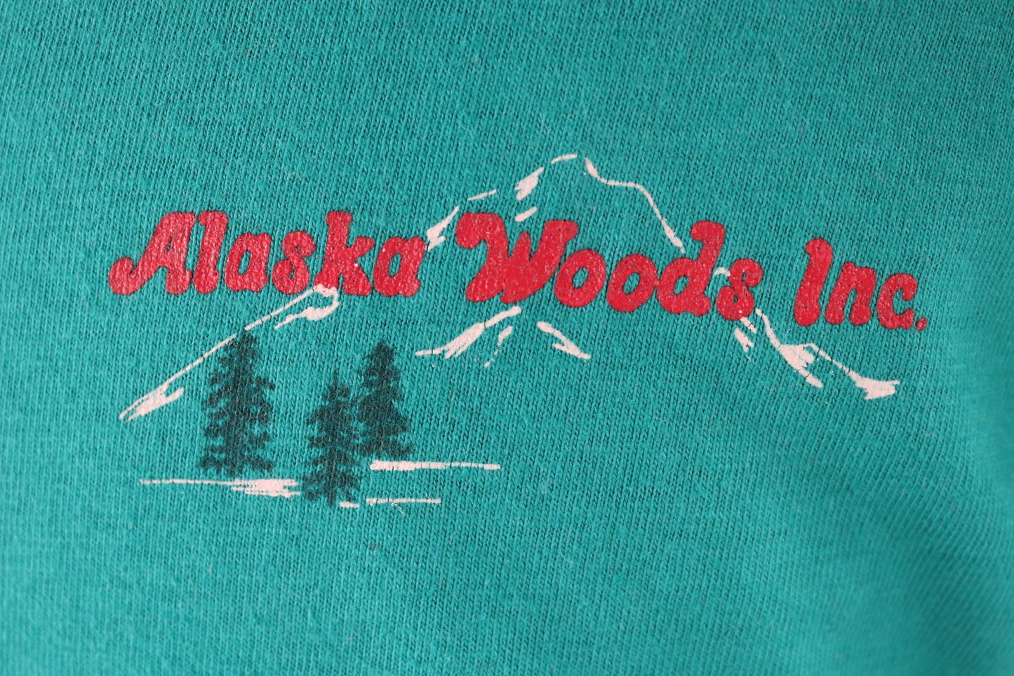 Vintage 1990s teal green Alaska t shirt - 43” chest
