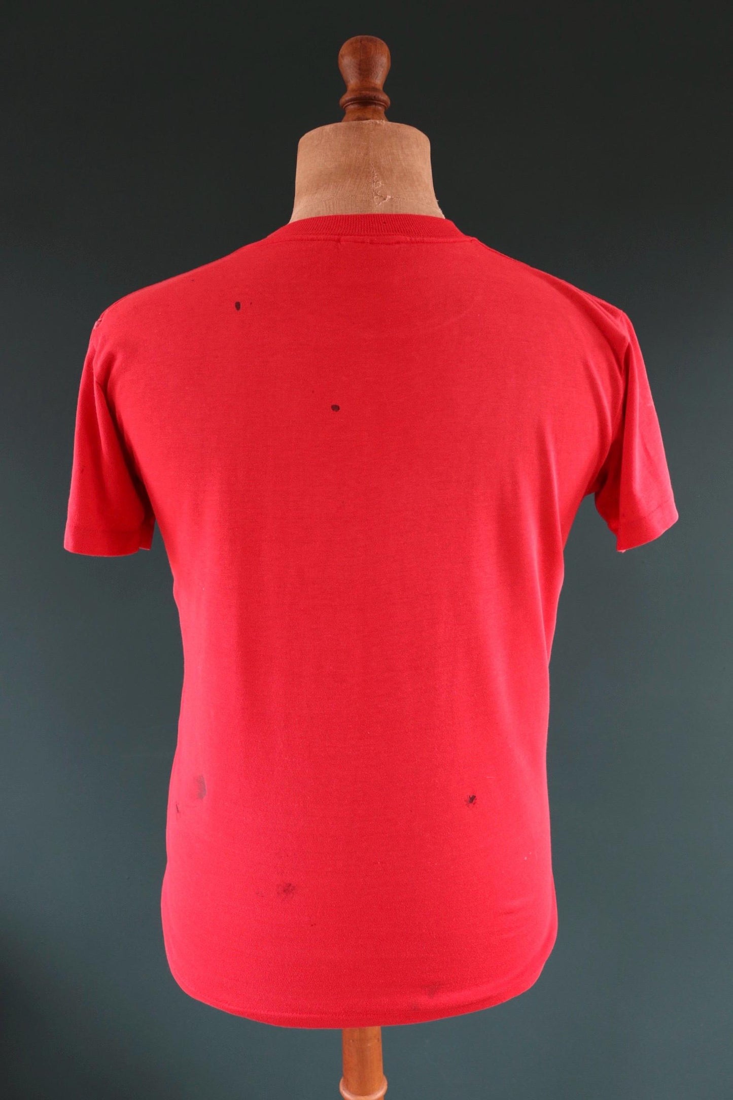 Vintage 1990s red Kodak t shirt - paint splattered - 40” chest