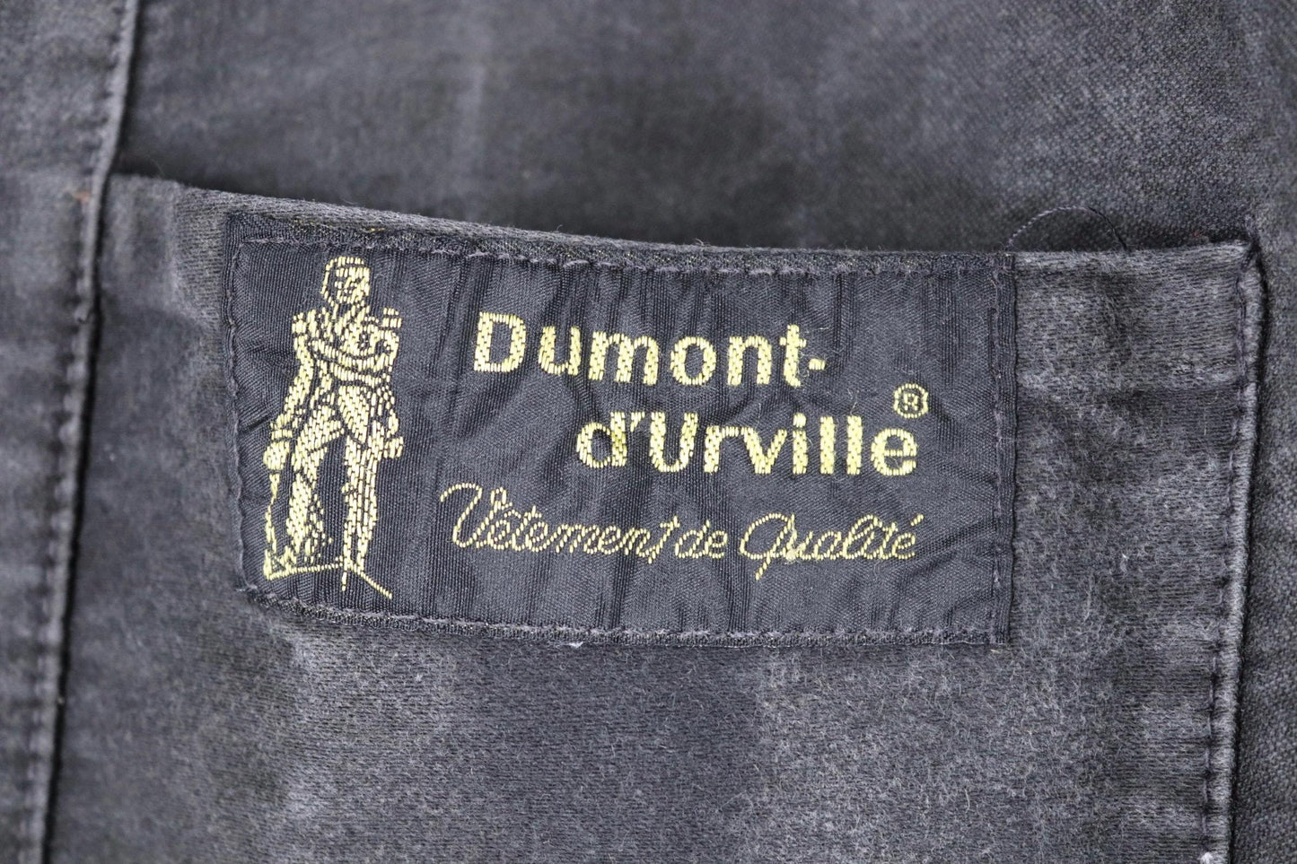 Vintage French black moleskin workwear jacket - 1960s chore coat - sun faded - 52” chest