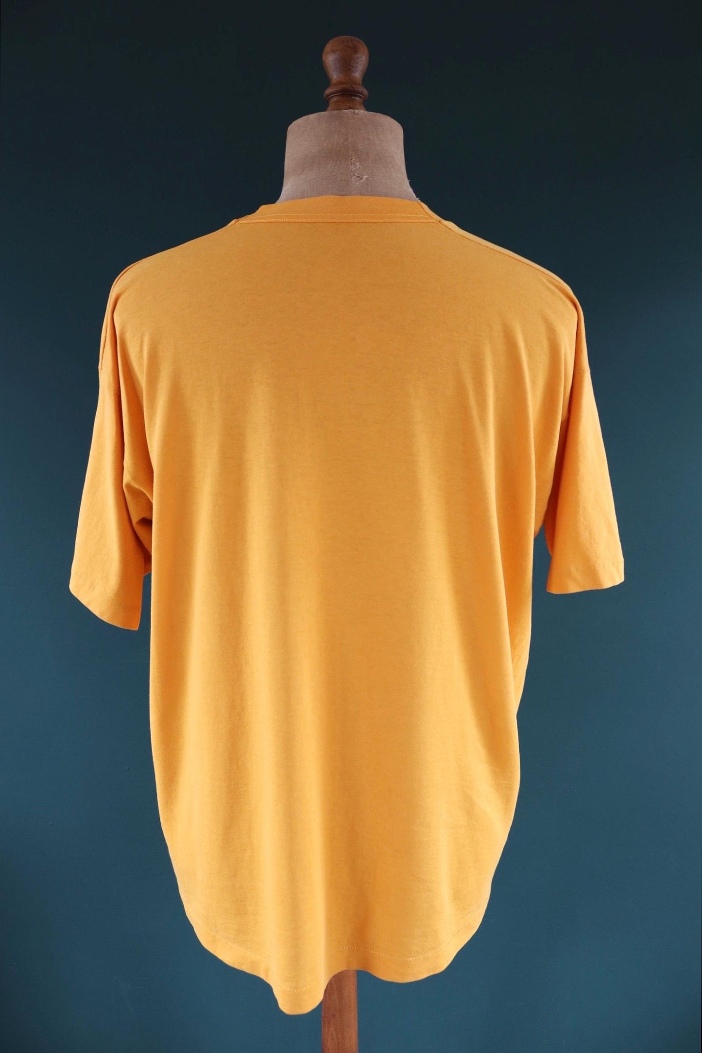 Vintage 1990s yellow basketball t shirt - single stitch - sportswear - 48” chest