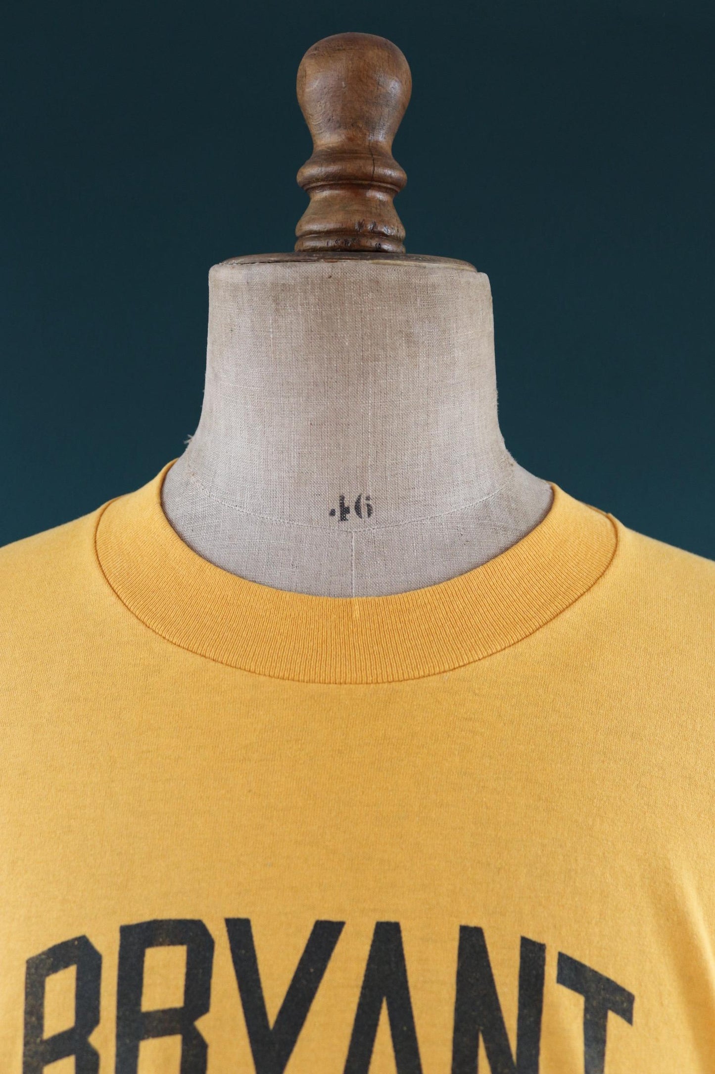 Vintage 1990s yellow basketball t shirt - single stitch - sportswear - 48” chest
