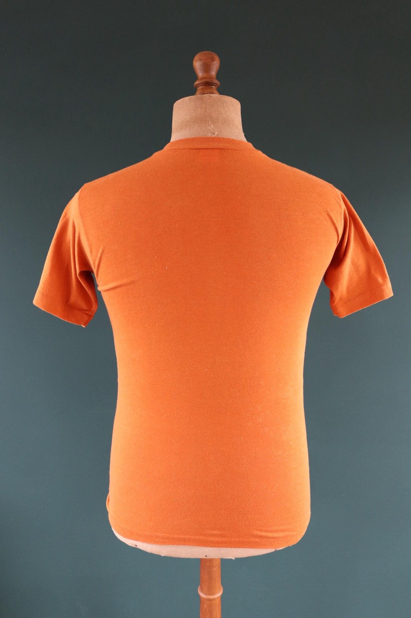 Vintage 1970s Healthknit pocket t shirt - rust orange tee - 32” chest