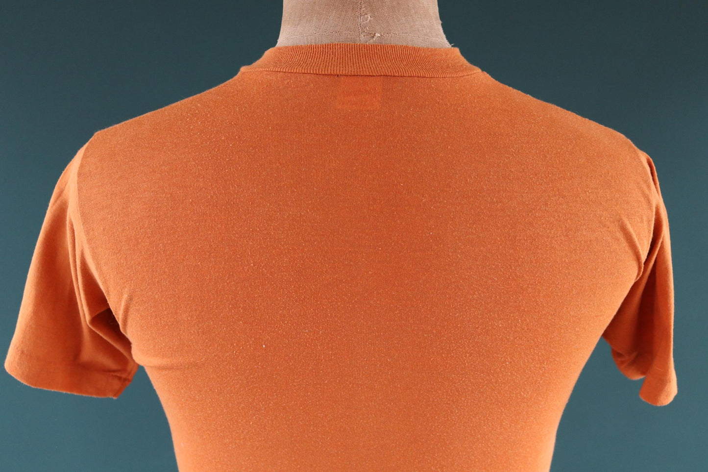 Vintage 1970s Healthknit pocket t shirt - rust orange tee - 32” chest