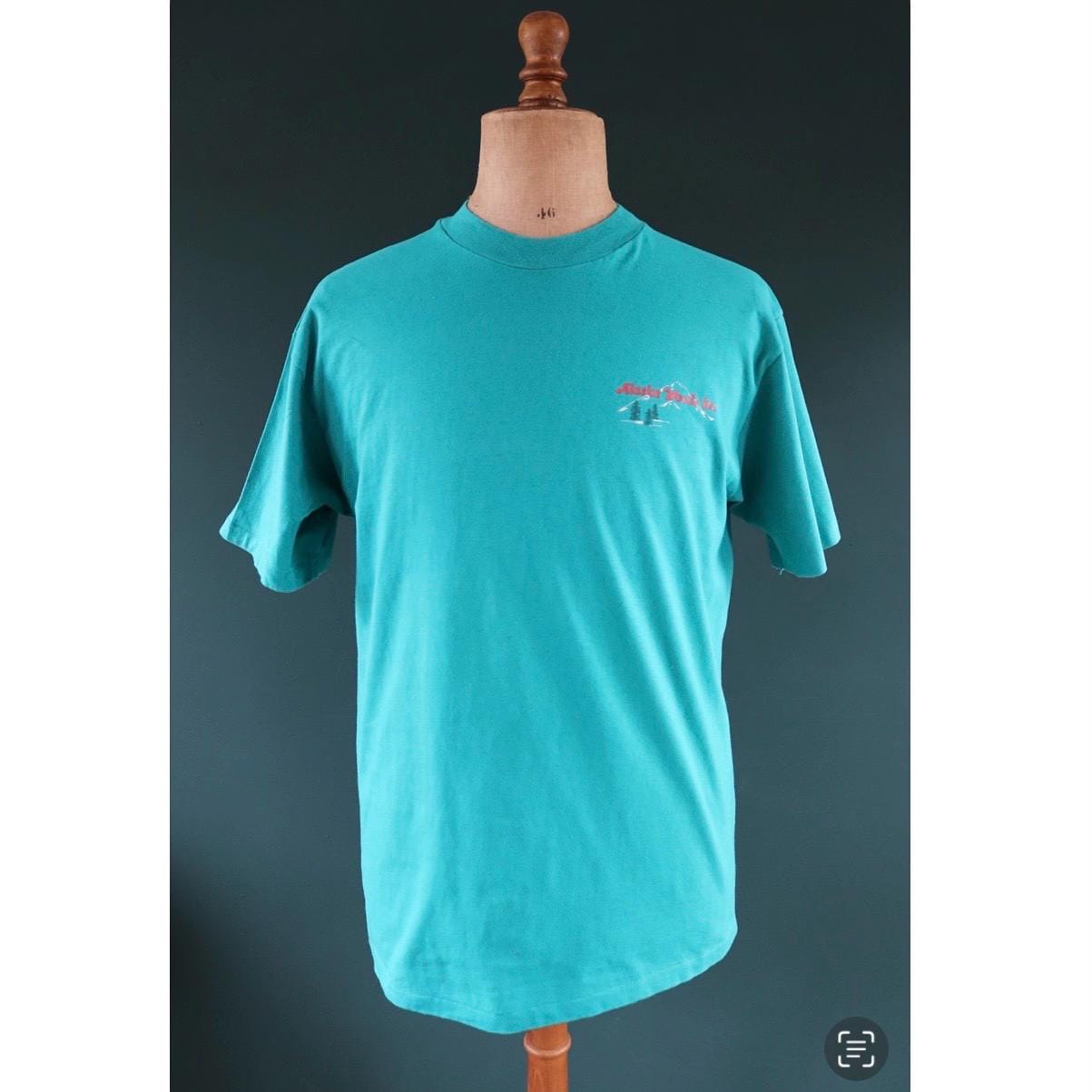 Vintage 1990s teal green Alaska t shirt - 43” chest