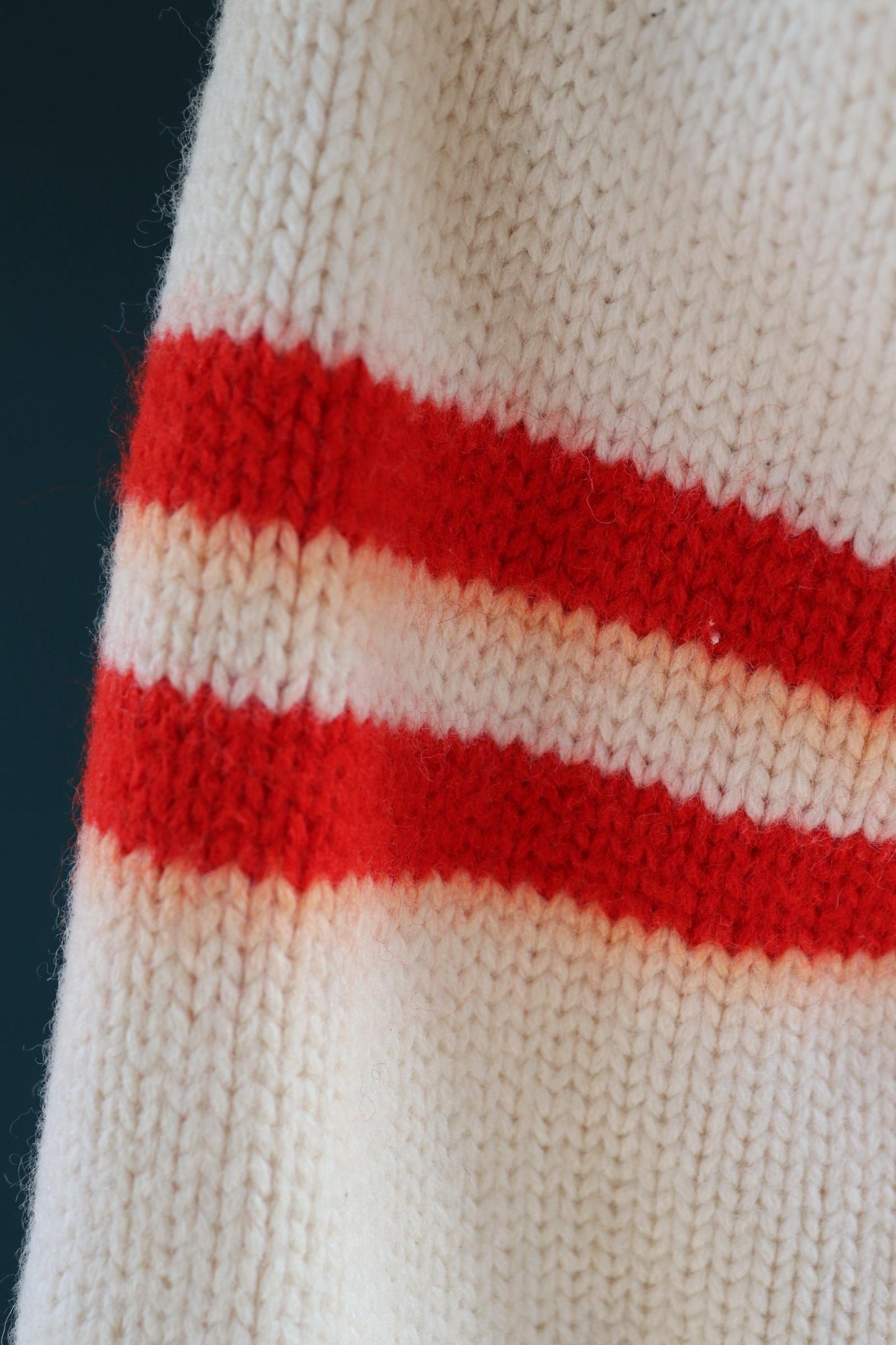Vintage wool college sweater - 1960s knitted cardigan - original Ivy jumper - 39” chest