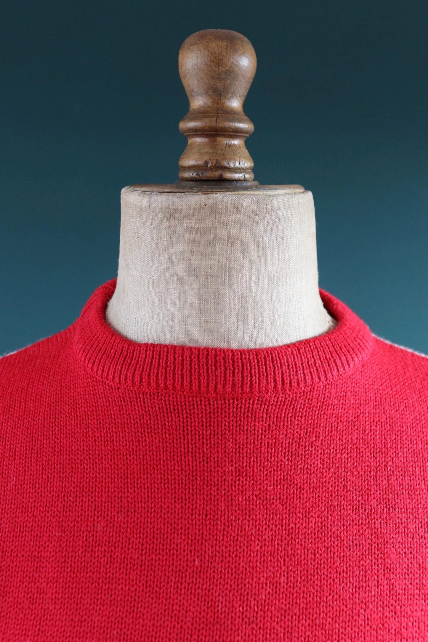 Vintage 1960s college jumper - knitted wool sweater - varsity knitwear - 38” chest