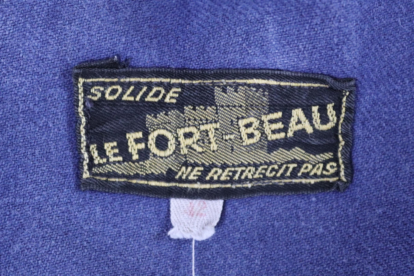 Vintage French blue cyclist jacket - 1950s workwear - cropped chore coat - faded cotton twill - 44” chest - bleu de travail