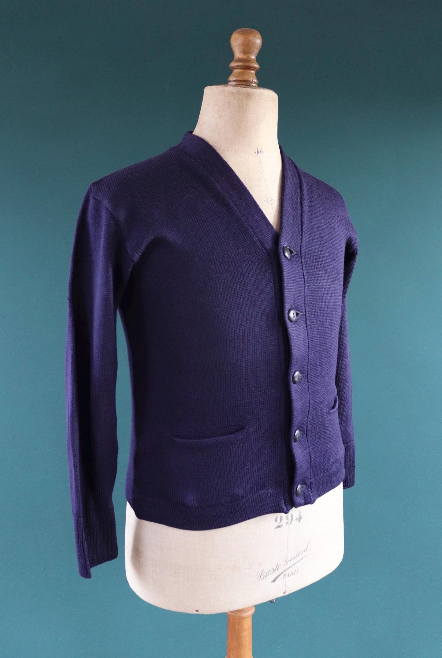 Vintage wool varsity sweater - 1950s knitwear - Ivy style - 36” chest