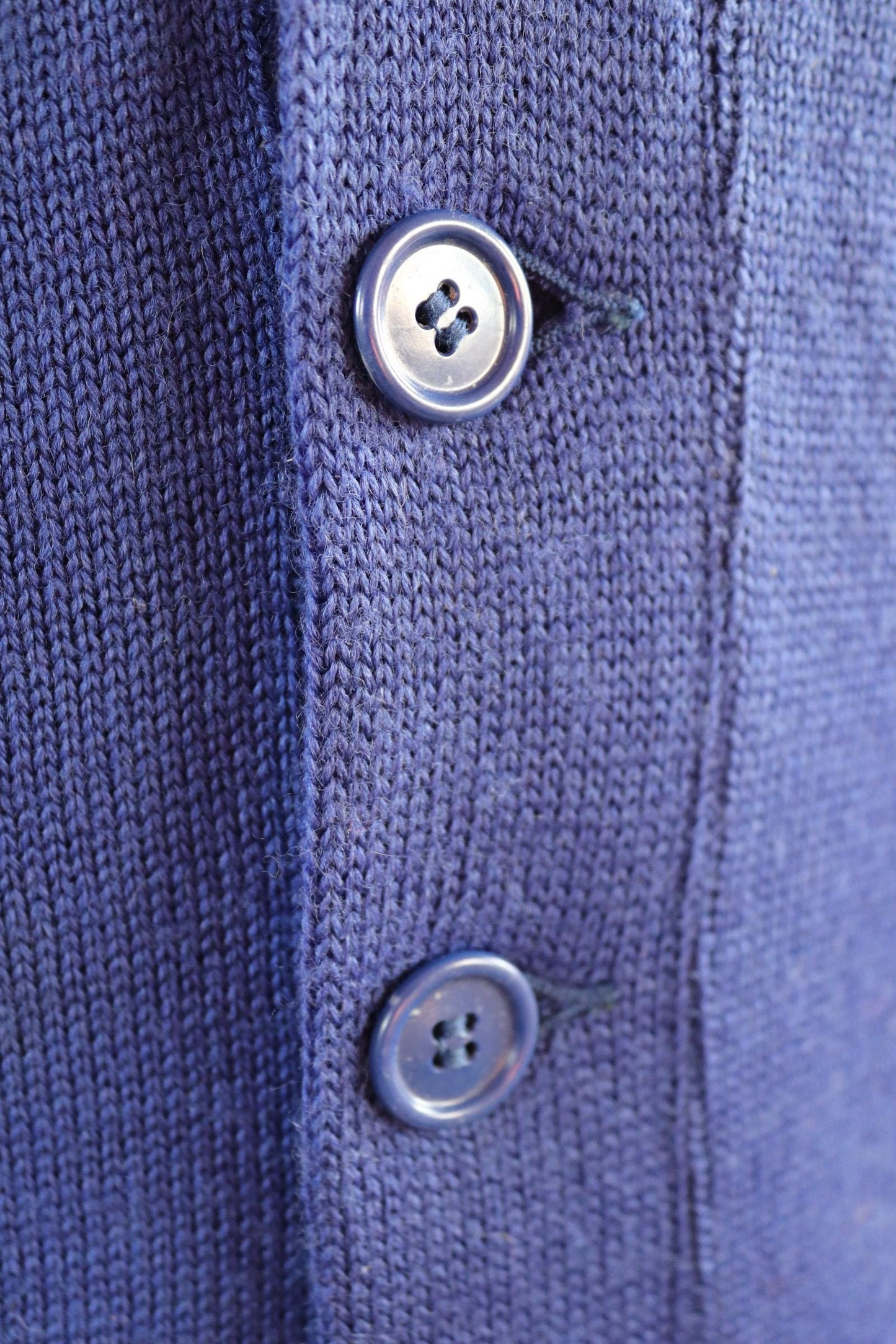Vintage 1960s wool varsity sweater - knitted cardigan - chenille patch - 38” chest