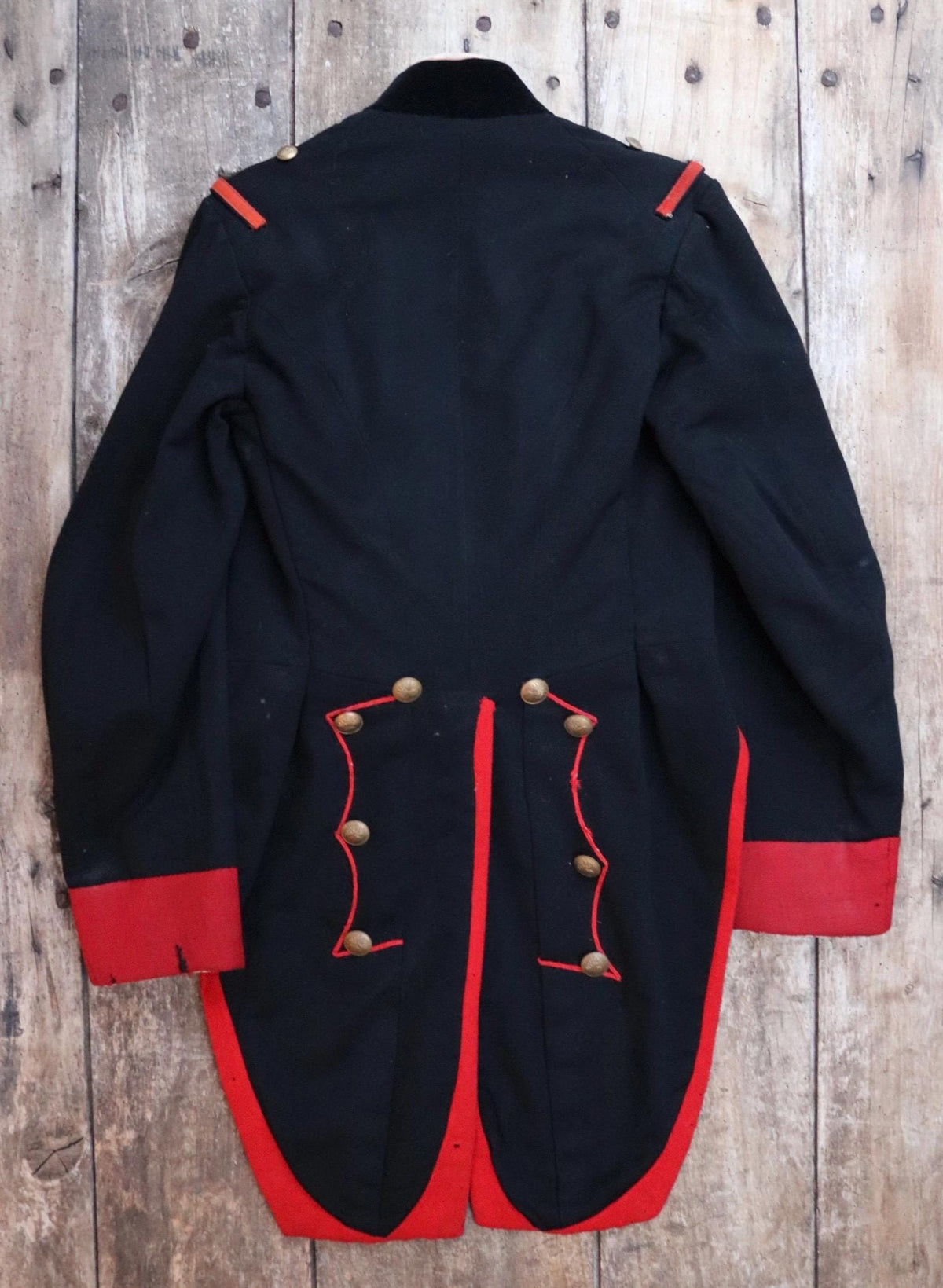 Vintage 1920s French theatre costume - antique opera jacket - military dragoon tail coat - 36” chest