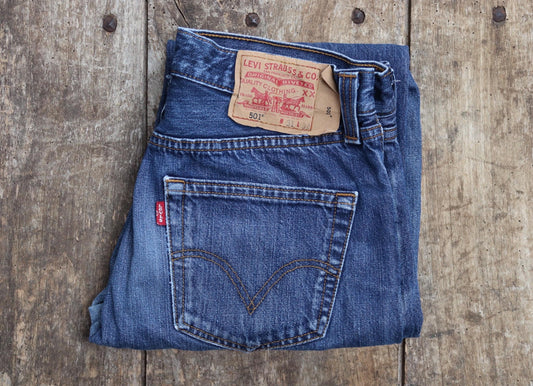 Vintage Levis 501 jeans - blue denim workwear - 31" x 32"