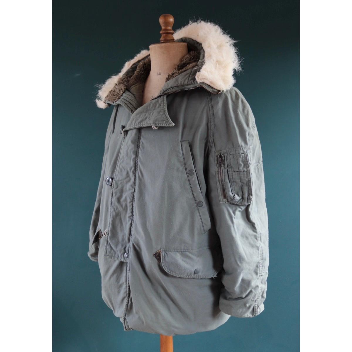 Vintage 1980s USAF N3B parka - US Air Force snorkel jacket - 48