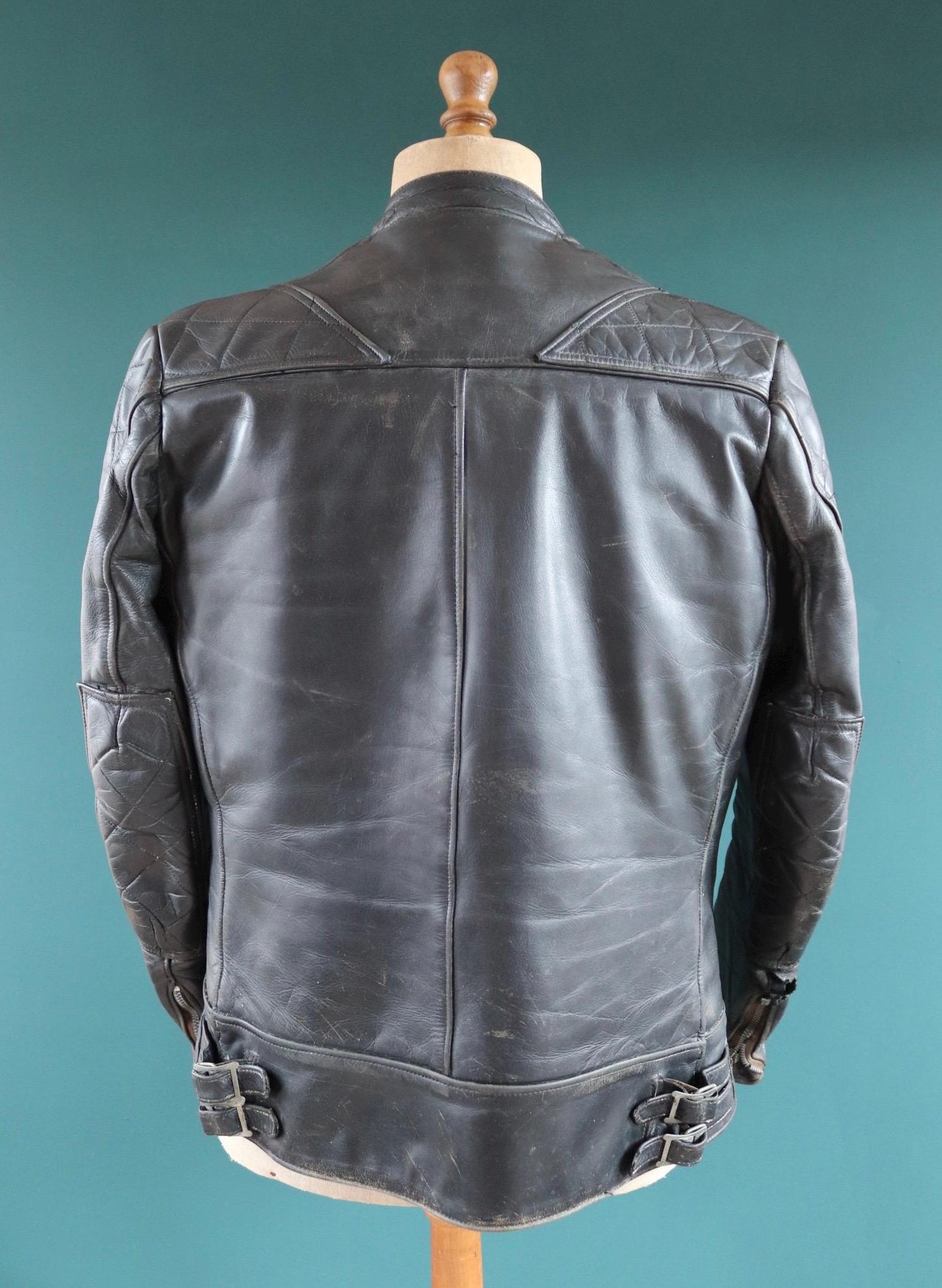 Vintage 1980s Lewis Leathers biker jacket - Super Monza - Aviakit - 40" chest