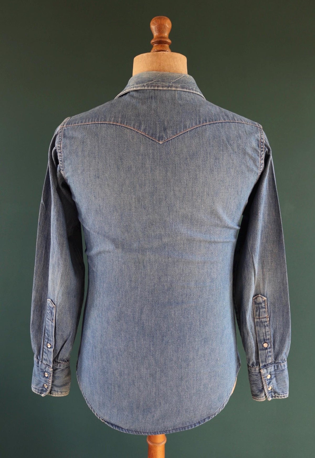 Vintage 1970s denim cowboy shirt - Penney’s Ranchcraft - Western style - 38" chest