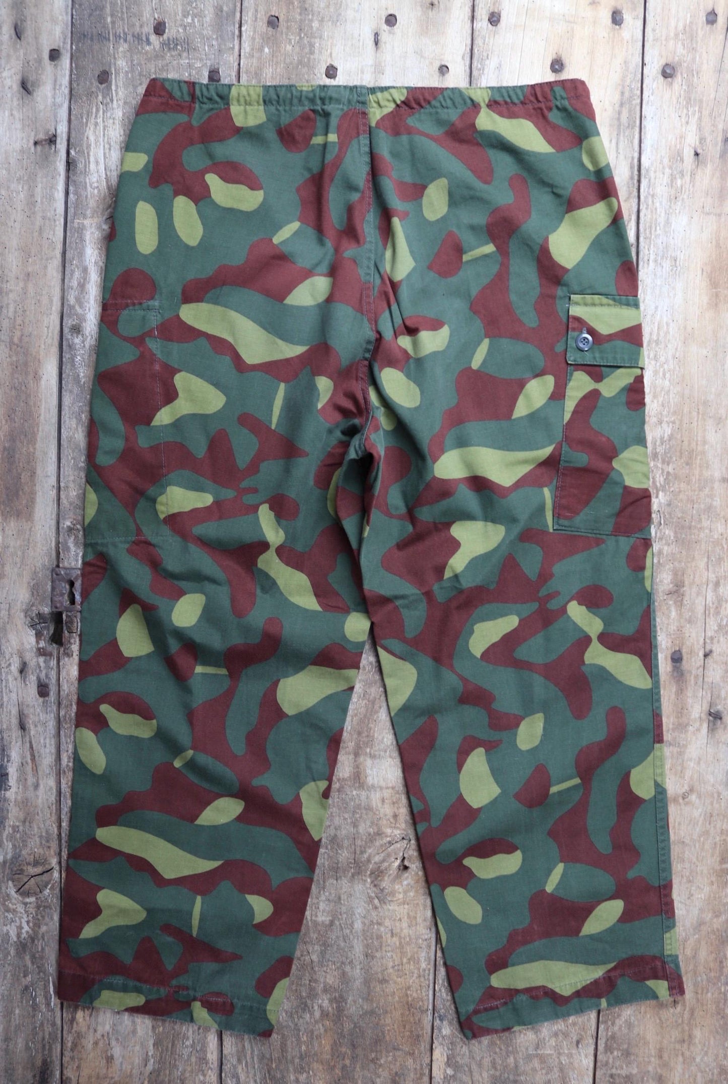 Vintage 1980s Finnish M62 camo trousers - windproof paratrooper pants - 37” x 27”