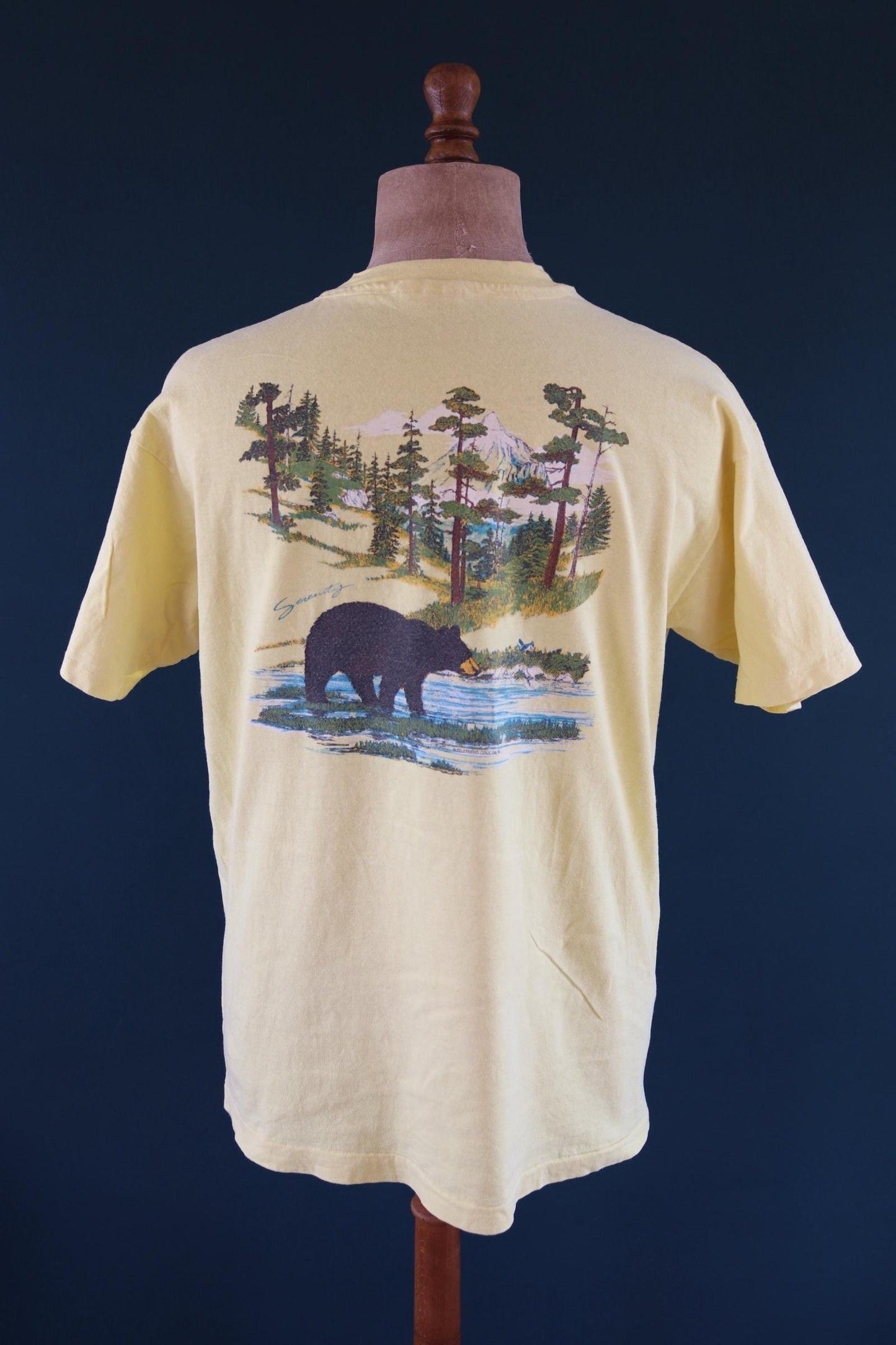 Vintage 1980s California bear t shirt - single stitch tee - 45” chest