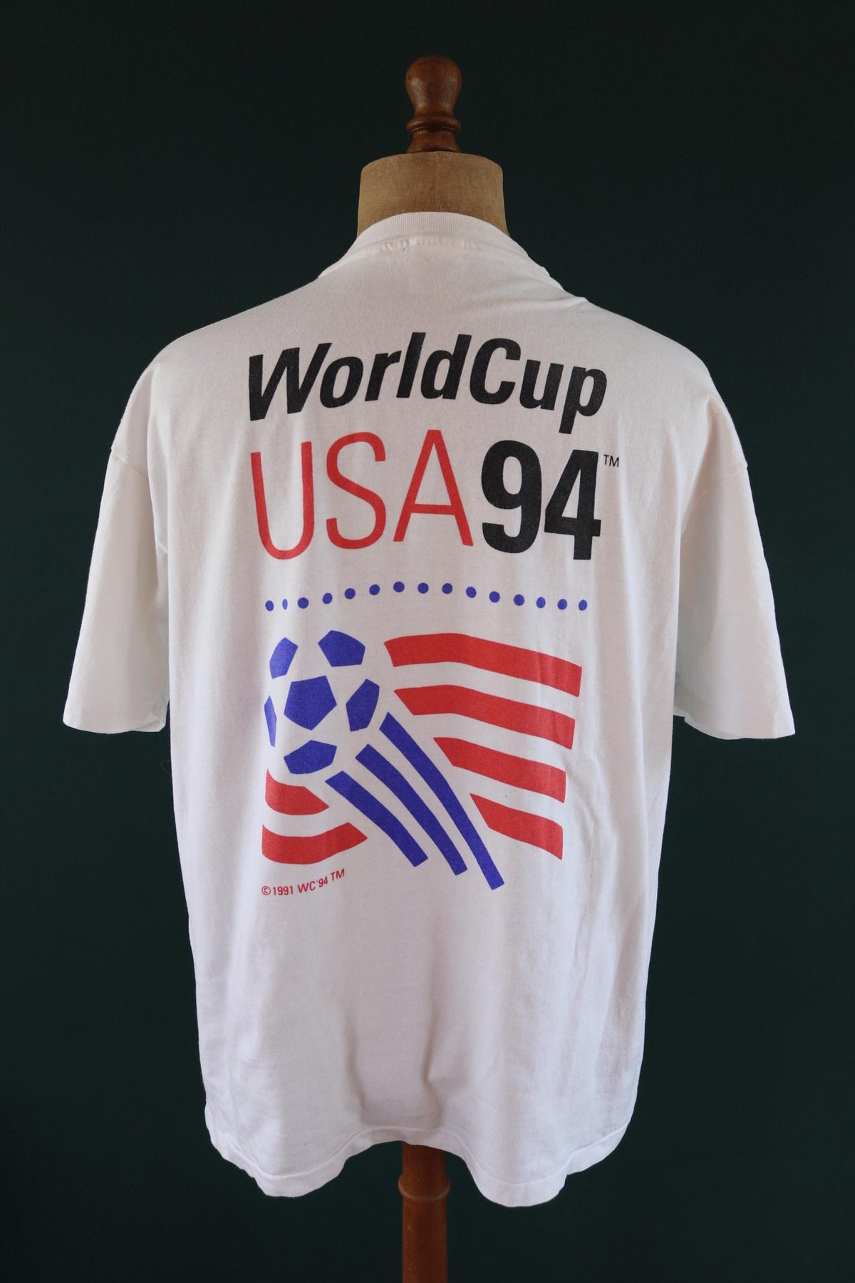 Vintage 1990s World Cup USA t shirt - football print - 47” chest - sportswear