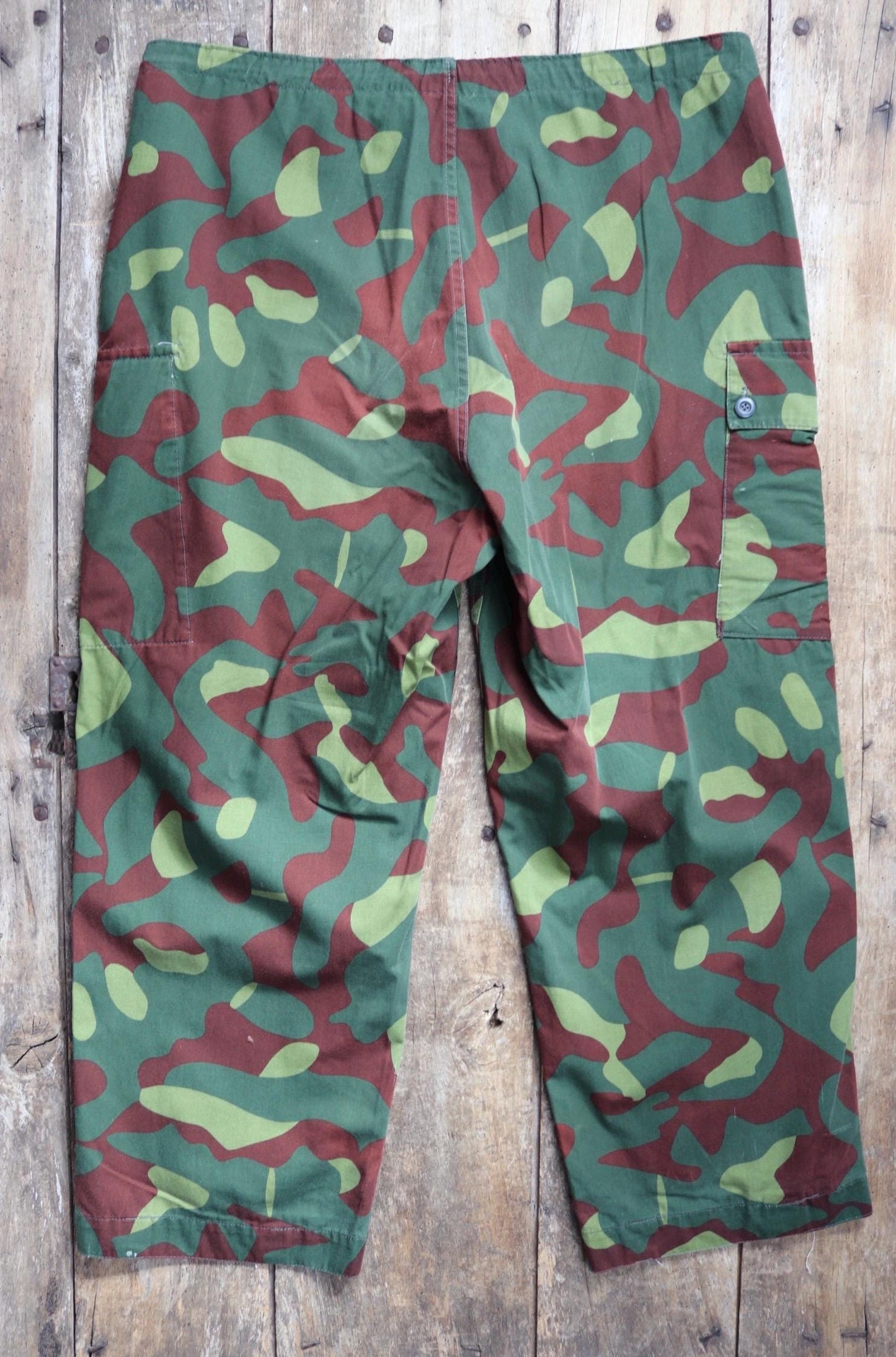 Vintage 1980s Finnish M62 camo trousers - windproof paratrooper pants - 42” x 28”