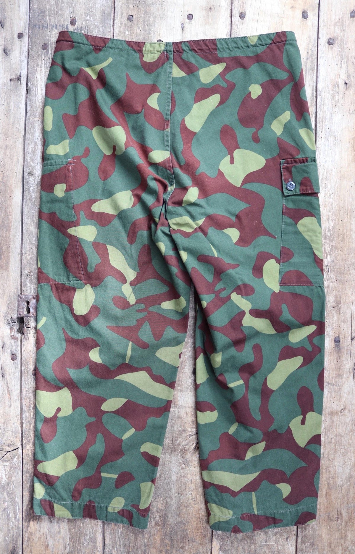 Vintage 1980s Finnish M62 camo trousers - windproof paratrooper pants - 40” x 28”