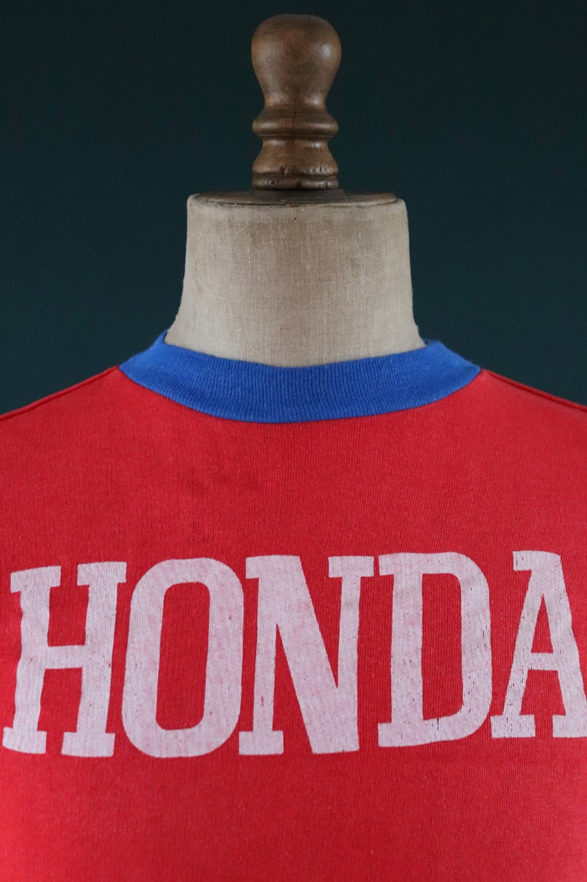 Vintage 1970s French Honda sweatshirt - motorcycle racing - 38" chest