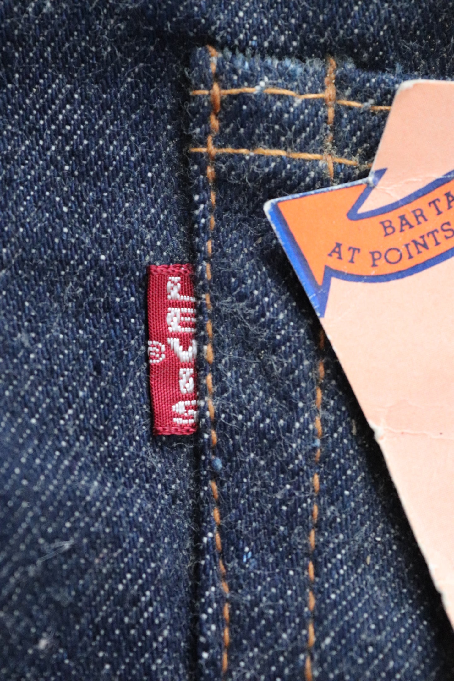 1960s Levis big E tab
