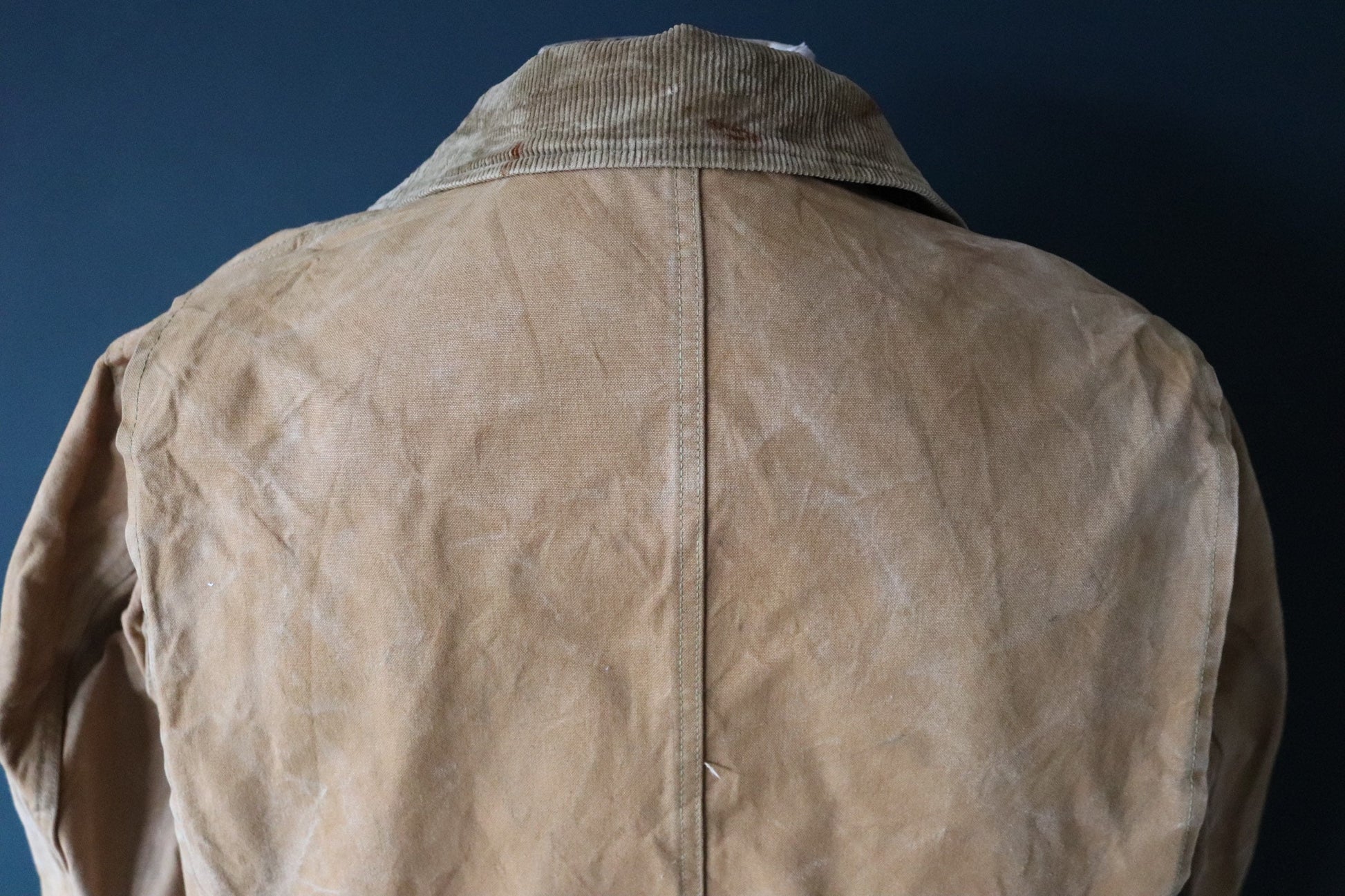 Vintage 1940s 50s workwear jacket - Utica Duxbak - duck cotton canvas - tin cloth hunting - 49” chest