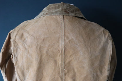 Vintage 1940s 50s workwear jacket - Utica Duxbak - duck cotton canvas - tin cloth hunting - 49” chest