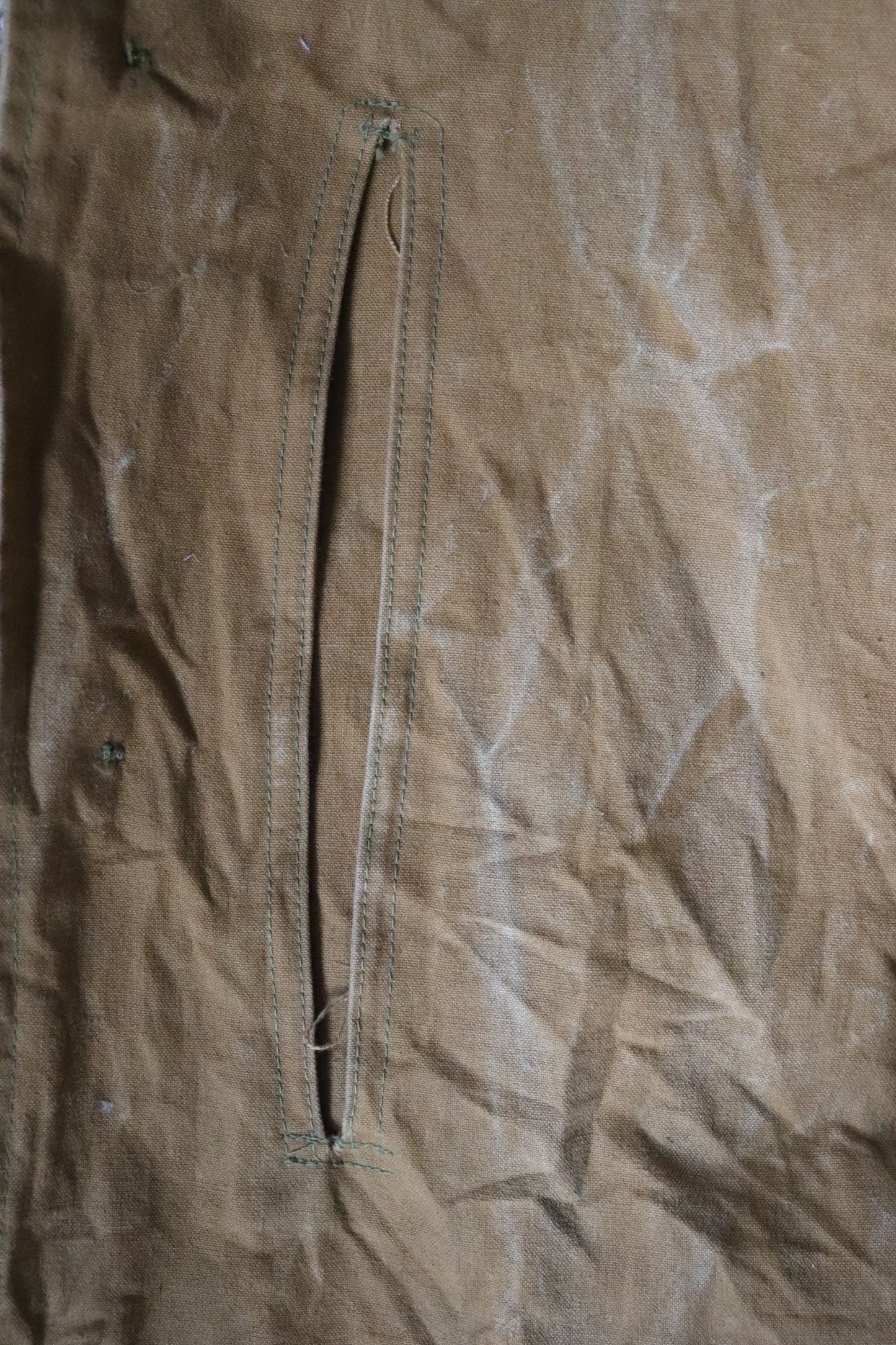 Vintage 1940s 50s workwear jacket - Utica Duxbak - duck cotton canvas - tin cloth hunting - 49” chest