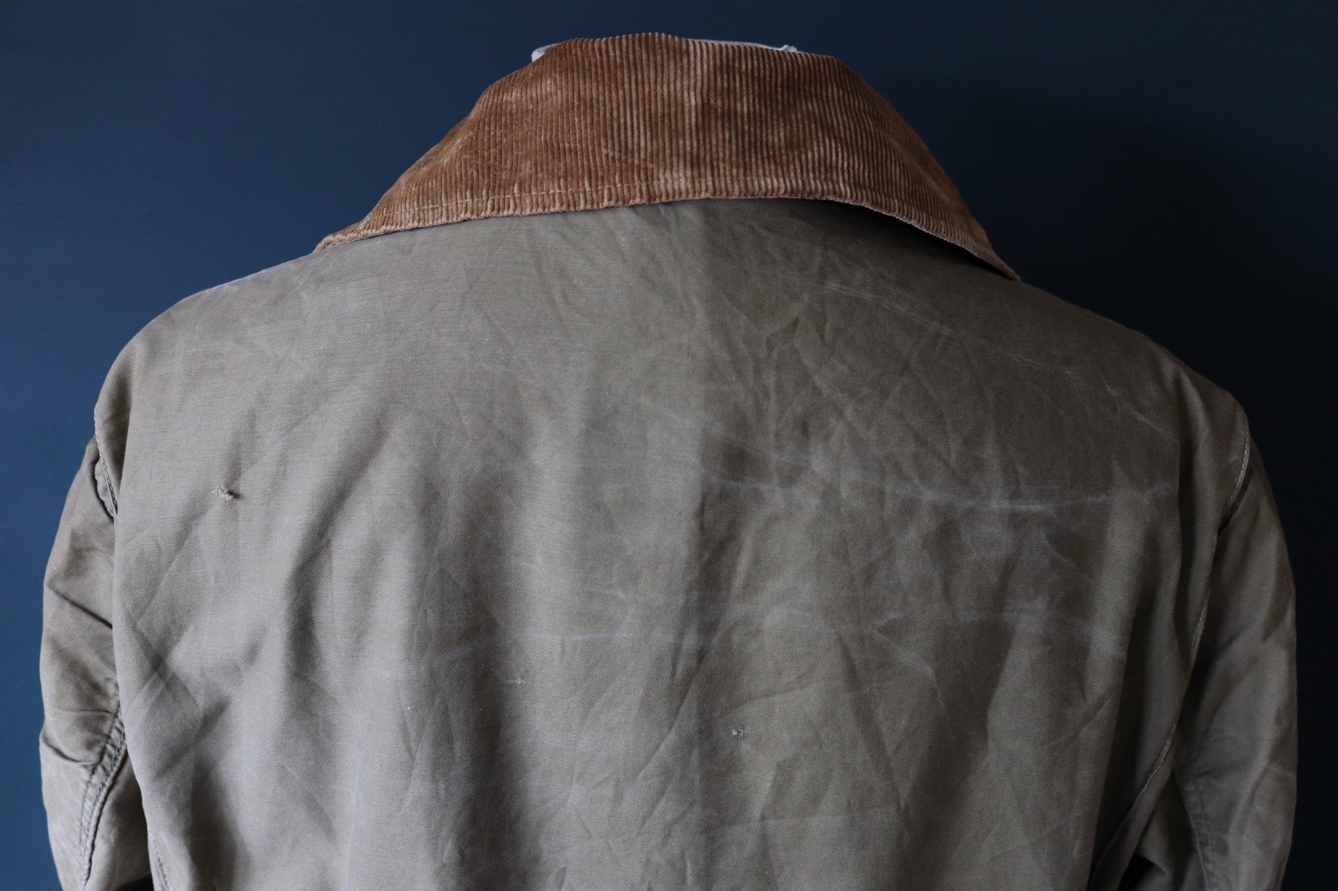 Vintage 1950s workwear jacket - green brown duck cotton canvas - American hunting - Talon zipper - 52” chest