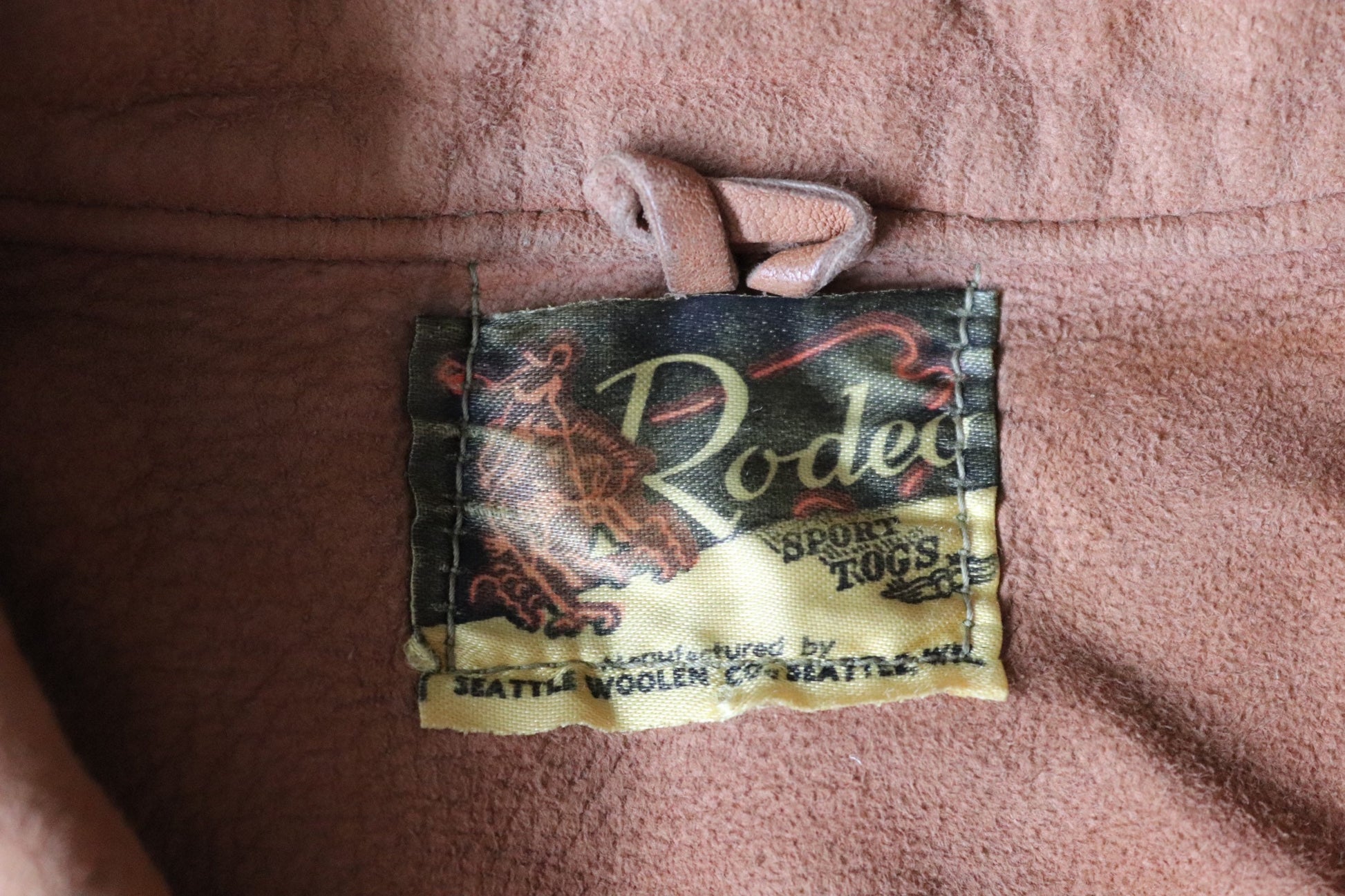 Vintage 1950s 50s 1960s 60s brown buckskin suede lace up shirt western cowboy 42” chest Sport Togs Rodeo