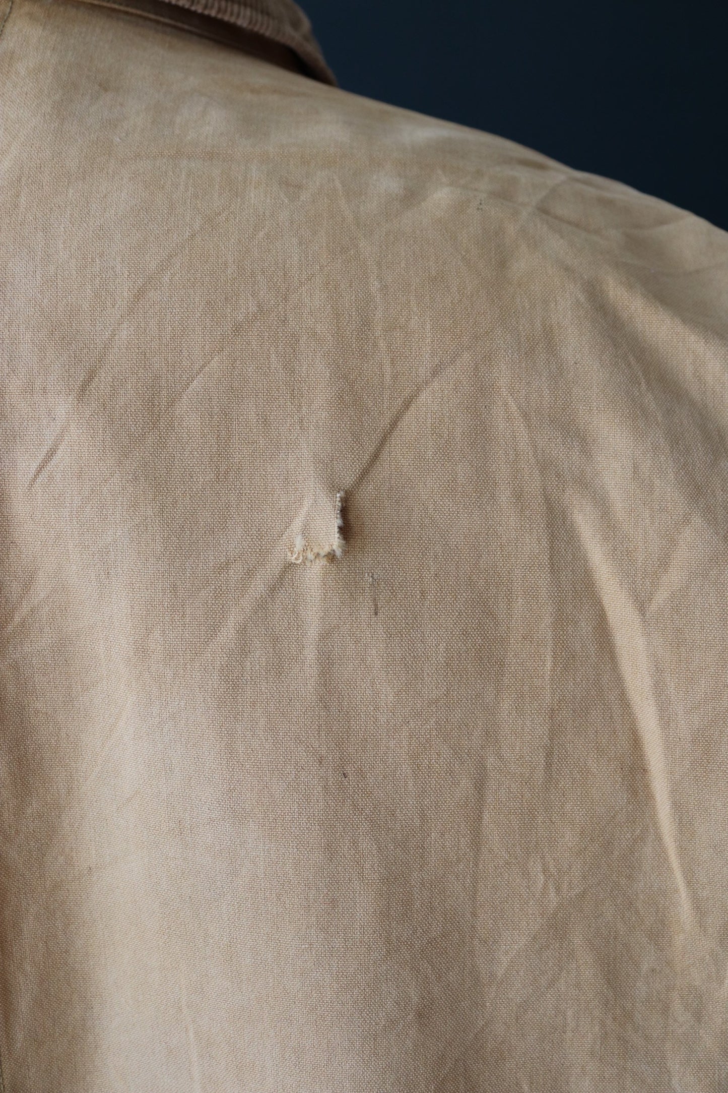 Vintage 1940s 50s Duxbak hunting jacket - duck cotton canvas - tin cloth workwear - 57” chest