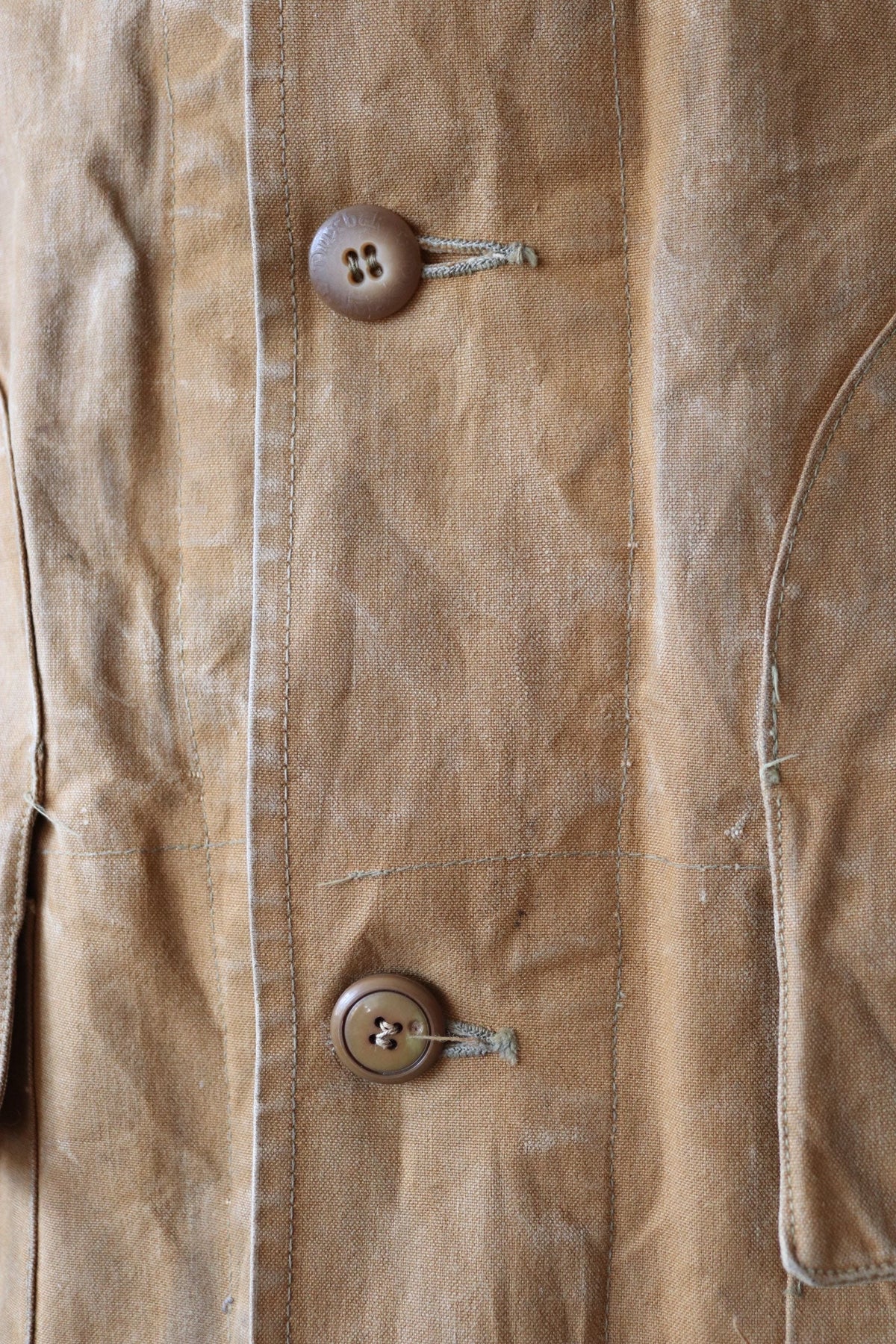 Vintage 1970s Duxbak hunting jacket - canvas chore coat - American workwear - 45" chest