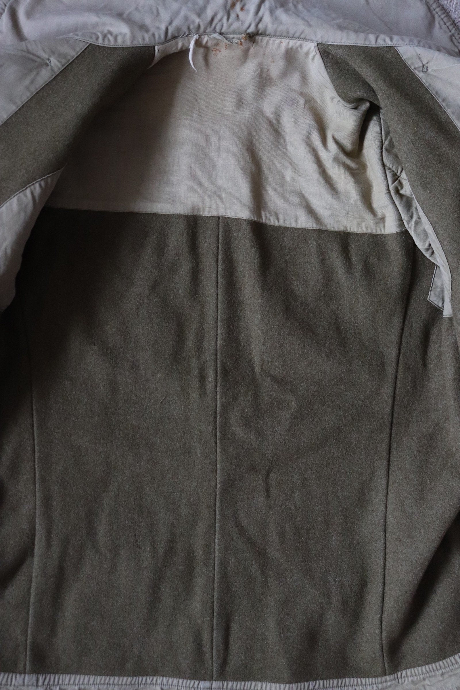 Vintage 1940s 40s WW2 US army military jeep coat mackinaw 42” chest work workwear chore shawl collar
